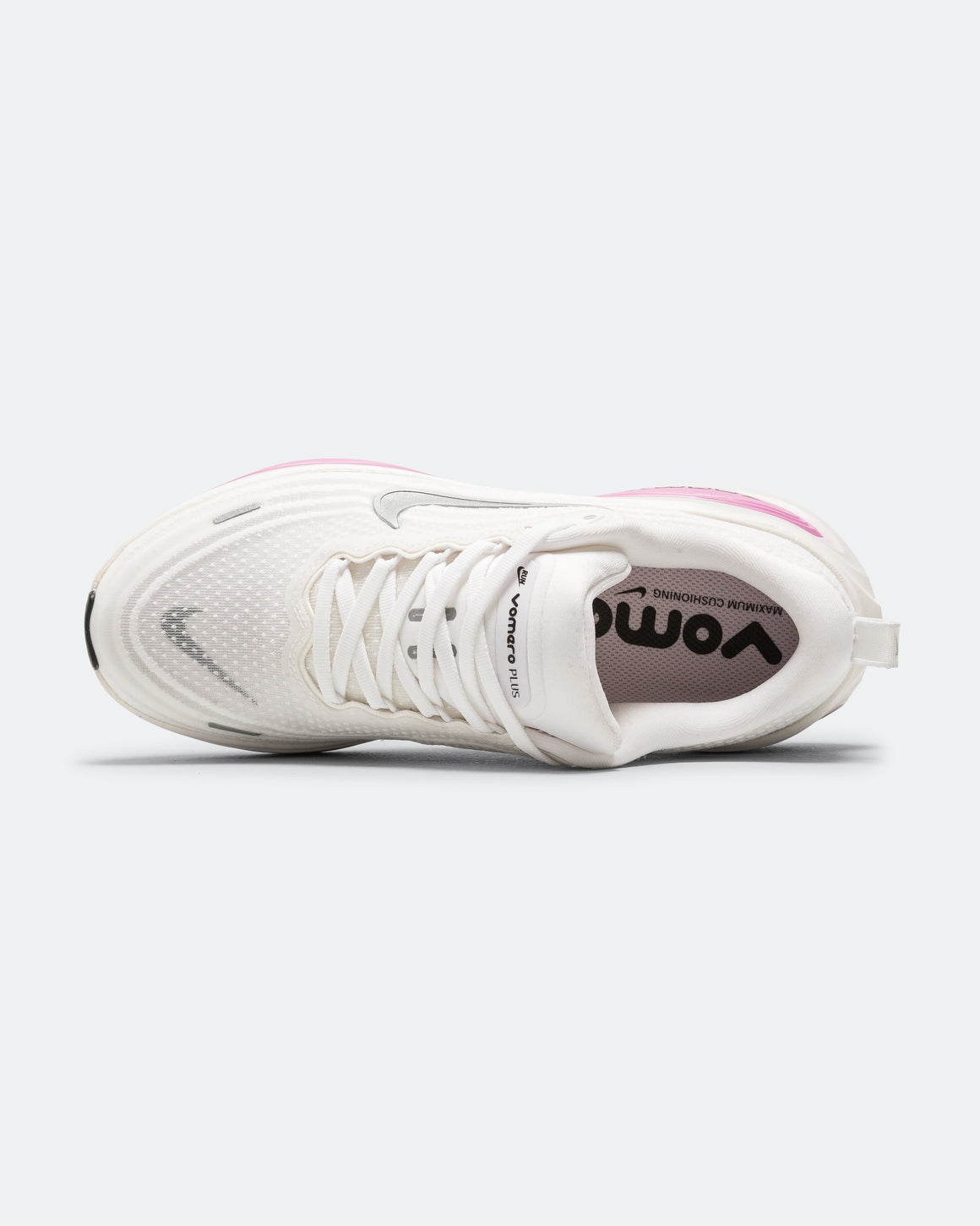 Nike - Womens Vomero Plus - White/Metallic Silver-Bleached Lilac - Up There Athletics