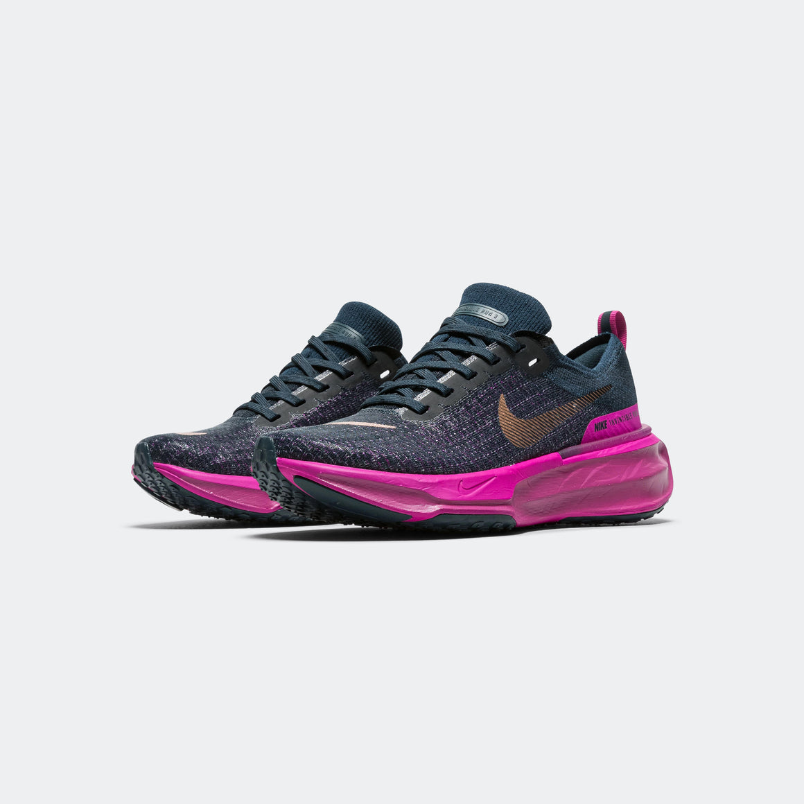 Nike - Womens ZoomX Invincible Run 3 - Armory Navy/Metallic Red Bronze - Up There Athletics