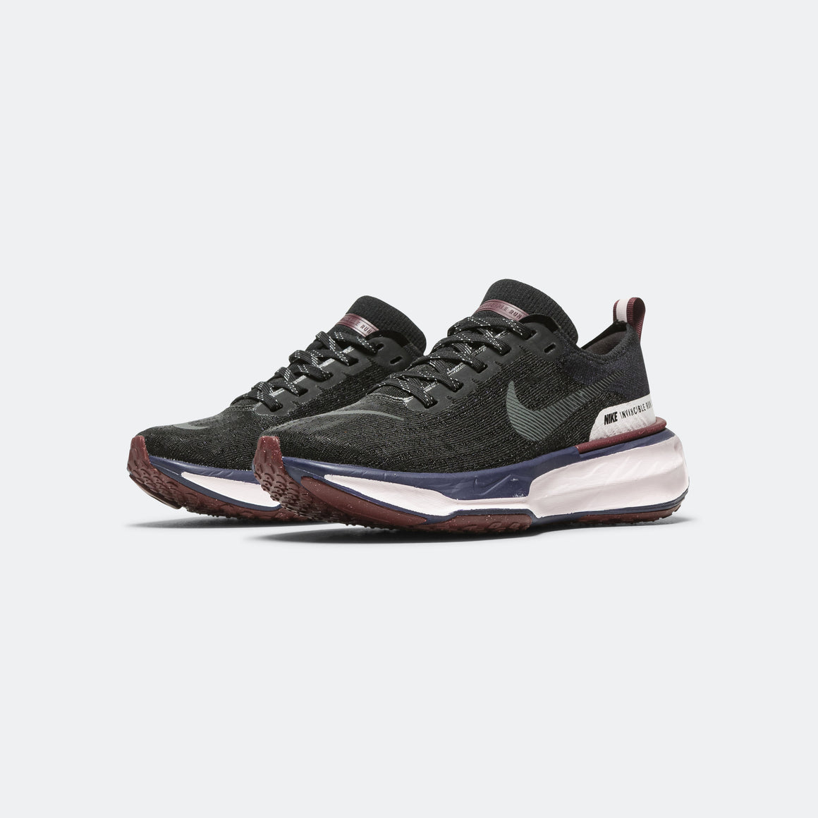 Nike - Womens ZoomX Invincible Run FK3 - Black/Iron Grey-Night Maroon-Purple Ink - Up There Athletics