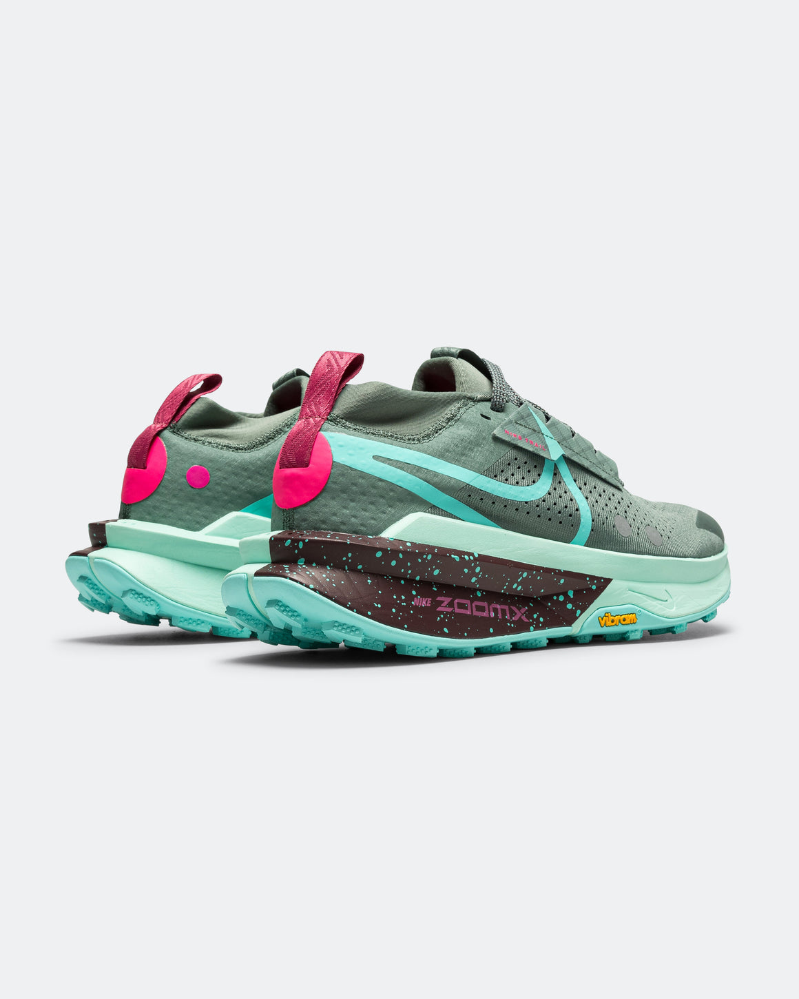 Nike - Mens ZoomX Zegama 2 - Clay Green/Bleached Turquiose-Mint Foam - Up There Athletics