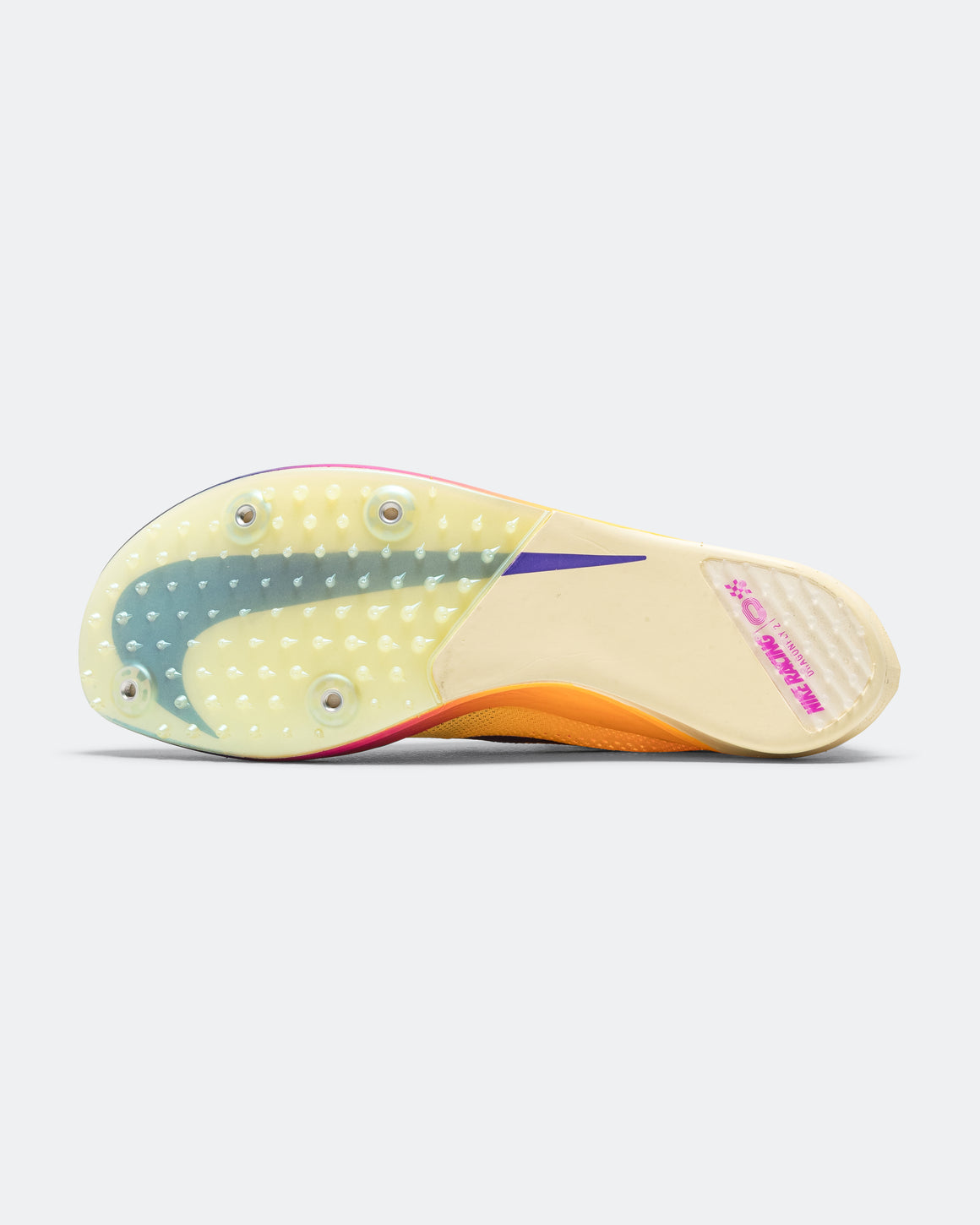 Nike - ZoomX Dragonfly 2 - Citron Pulse/Indigo Burst-Vivid Purple - Up There Athletics