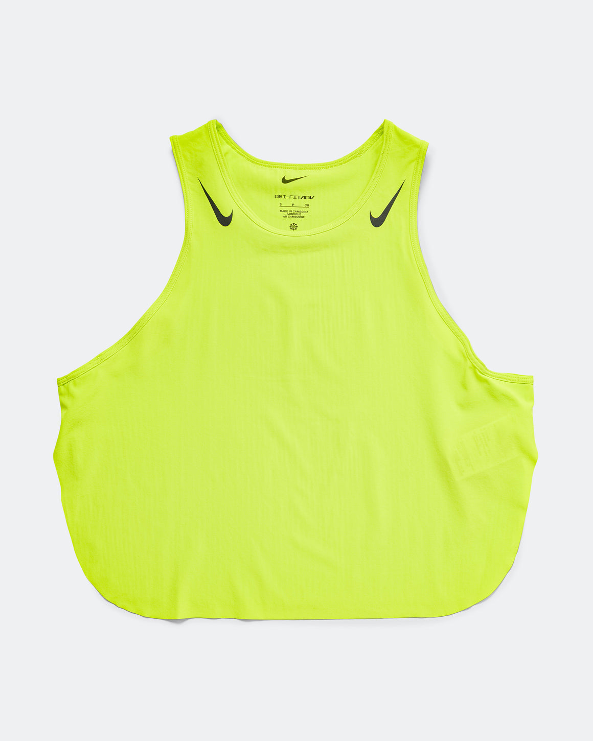 Nike - Womens Aeroswift Dri-FIT ADV Crop Tank - Cyber/Black - Up There Athletics