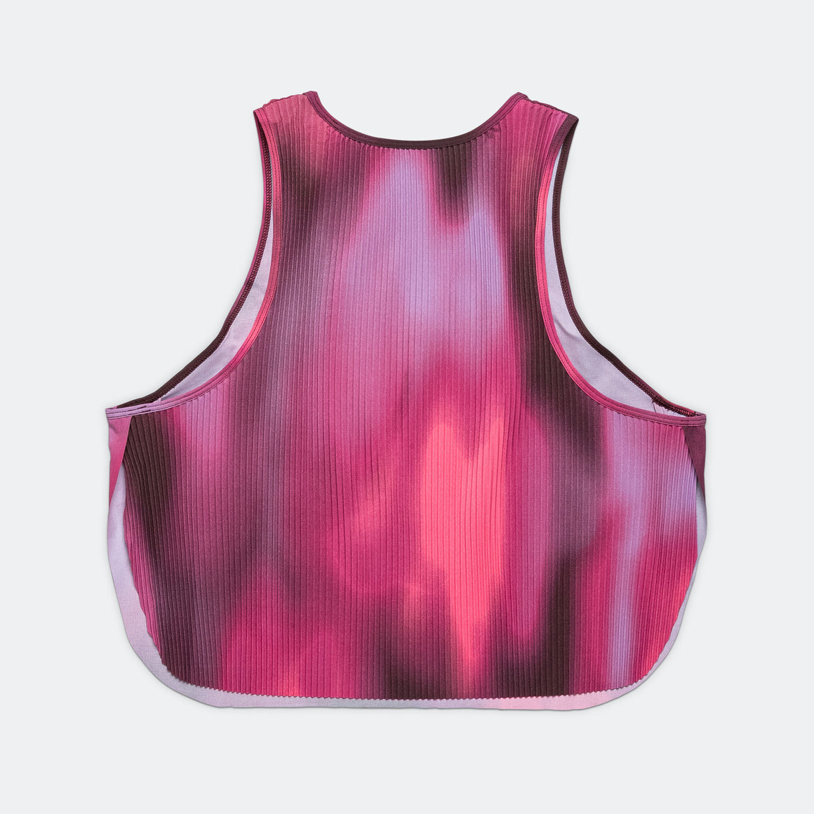 Nike - Womens Dri-FIT ADV Aeroswift Crop Tank 'Faith Kipyegon Breaking4' - Fuchsia/Burgundy-Green Shock - Up There Athletics