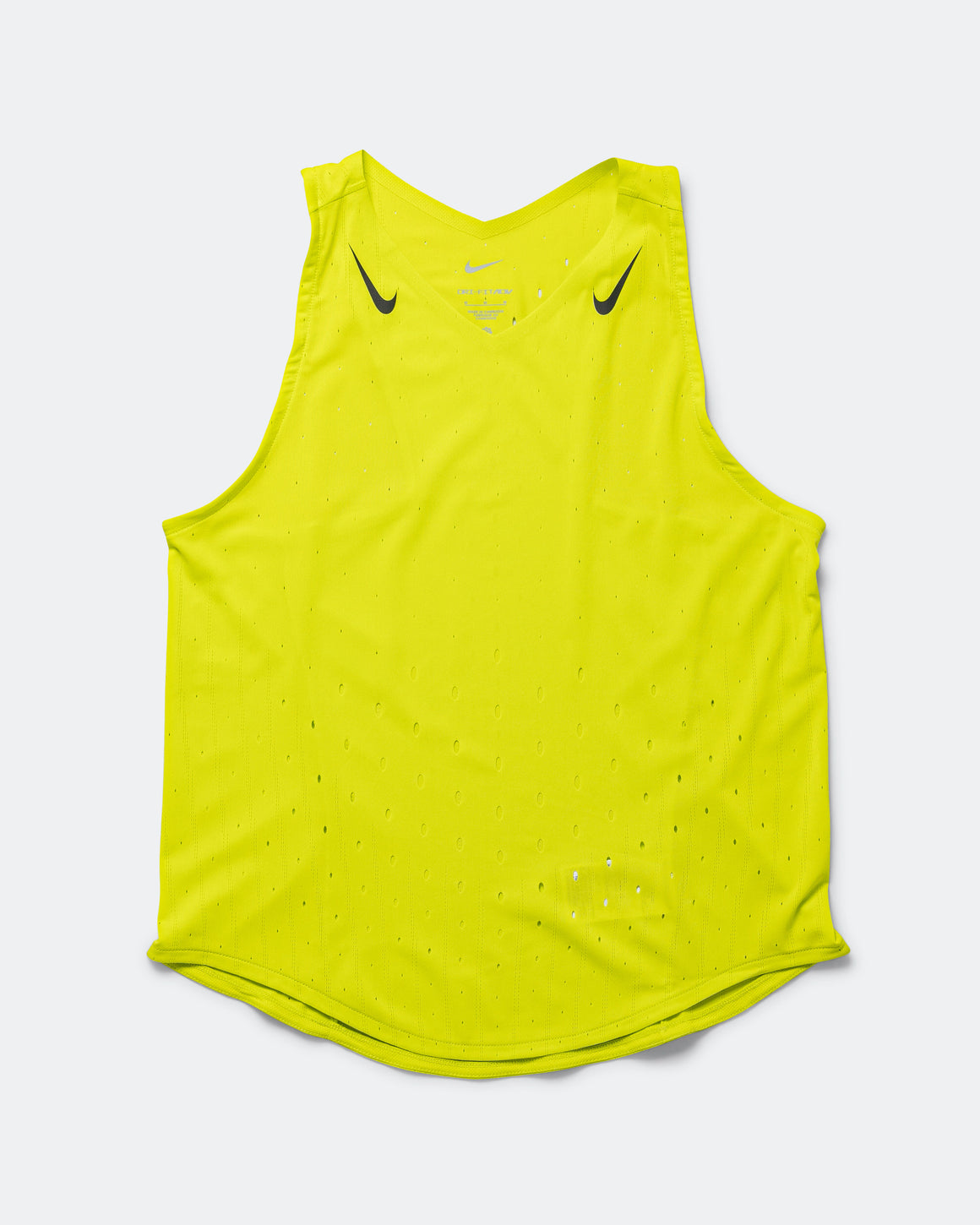 Nike - Womens Dri-FIT ADV Aeroswift Singlet - Cyber/Black - Up There Athletics