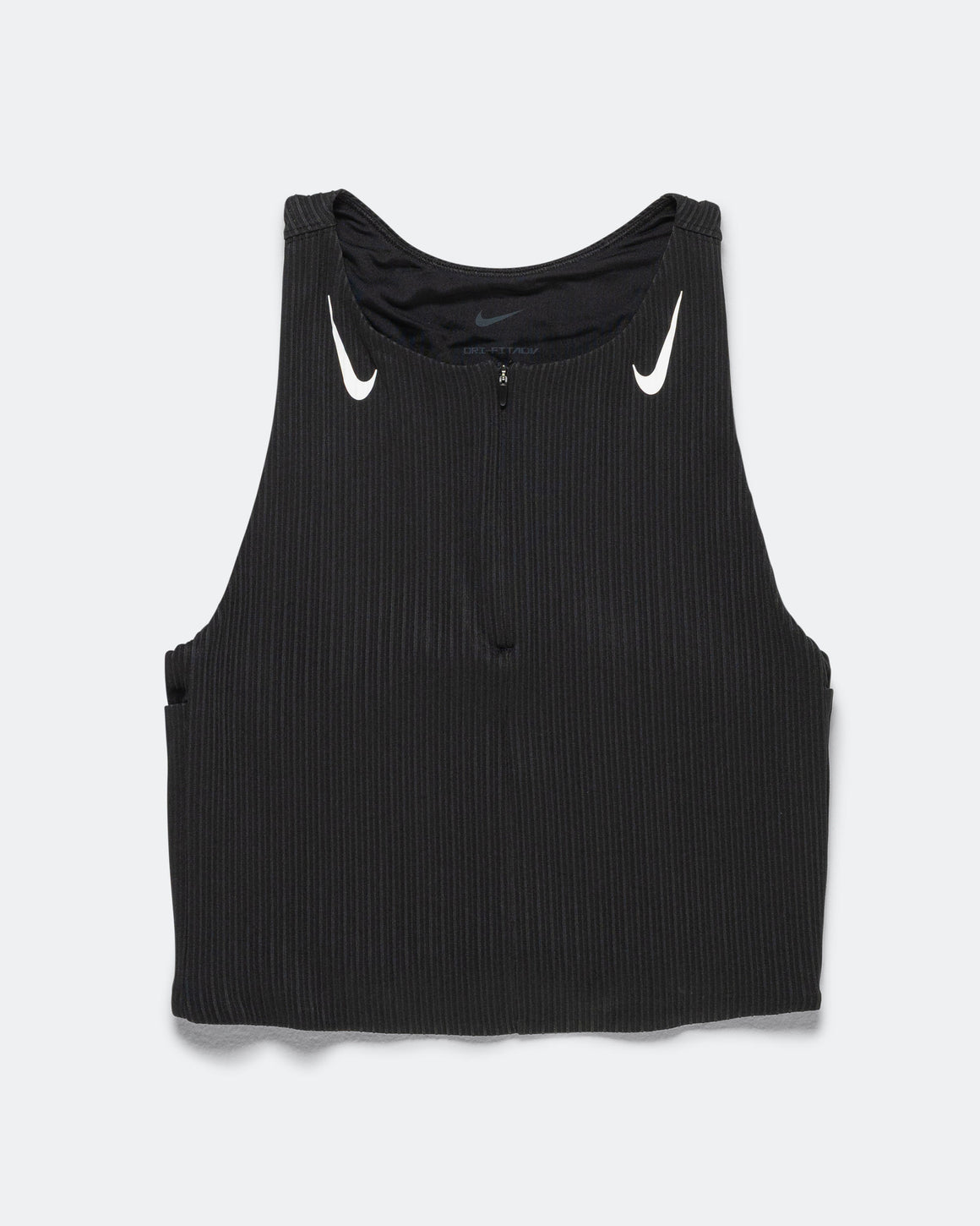 Nike - Womens Dri-FIT ADV Cropped Running Tank Top - Black/White - Up There Athletics