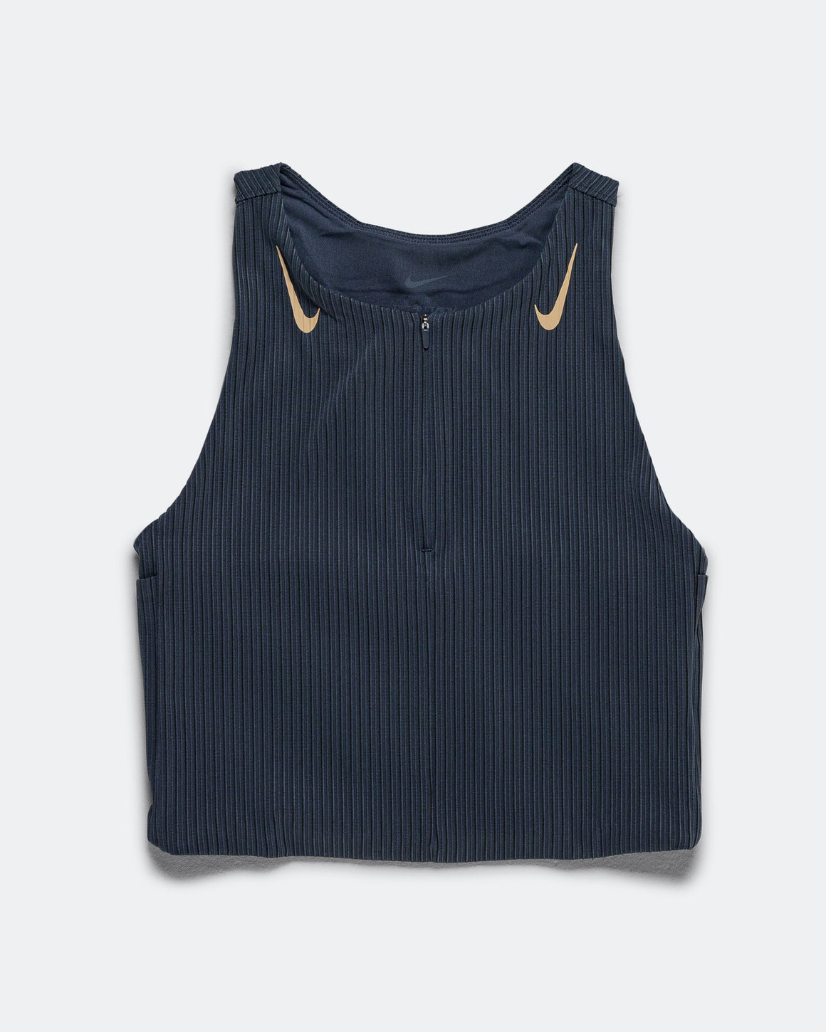 Nike - Womens Dri-FIT ADV Cropped Running Tank Top - Thunder Blue/Linen - Up There Athletics