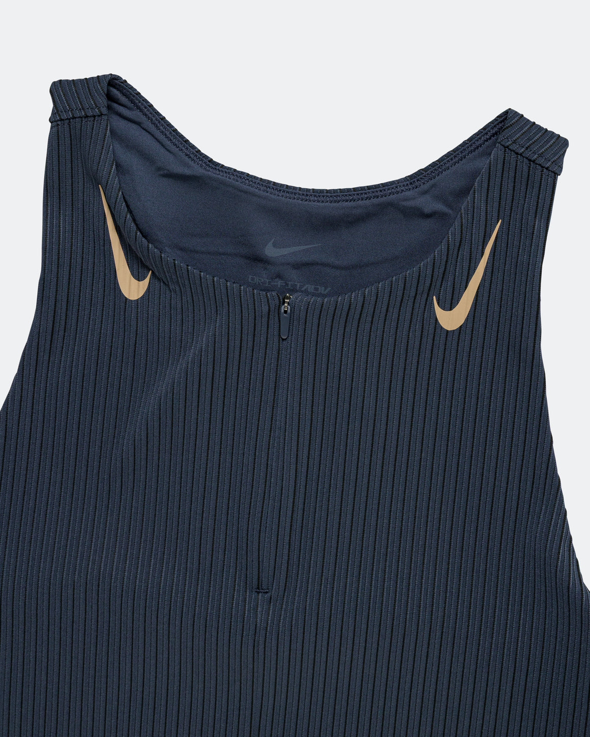 Nike - Womens Dri-FIT ADV Cropped Running Tank Top - Thunder Blue/Linen - Up There Athletics