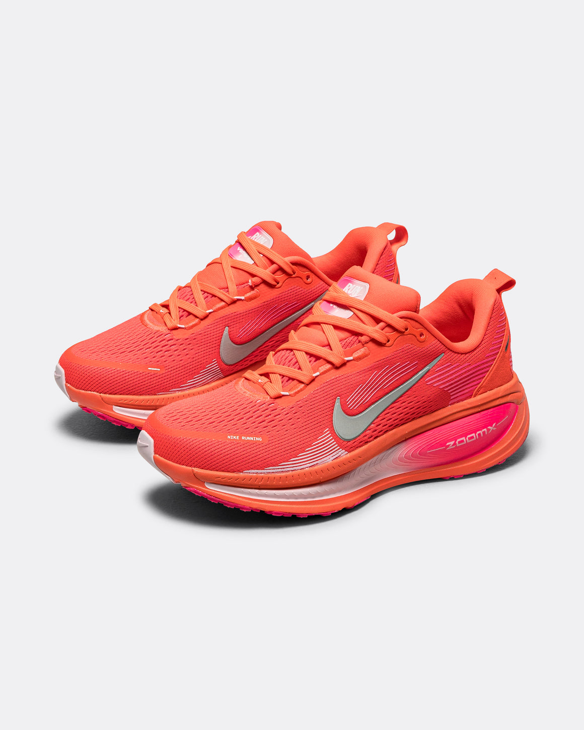 Nike - Womens Vomero 18 - Bright Crimson/Metallic Silver - Up There Athletics