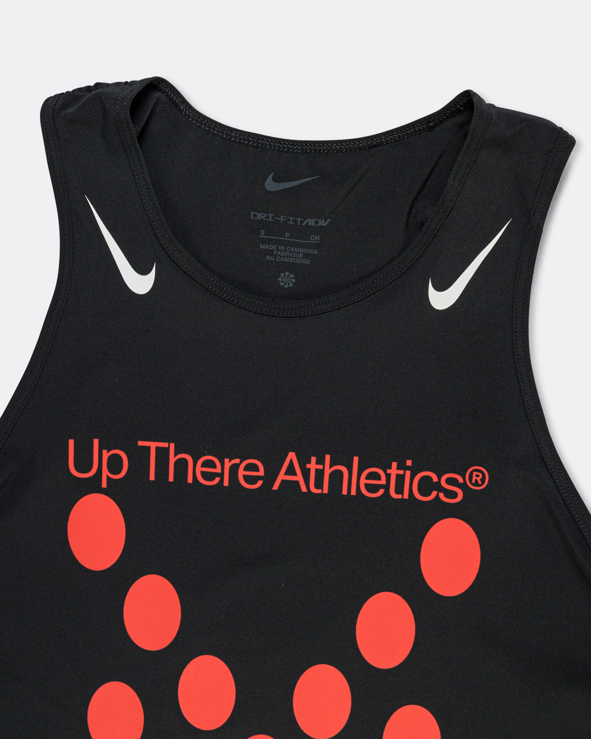 Nike - Womens Dri-FIT ADV Cropped Running Tank Top MM26 - Black/White - Up There Athletics