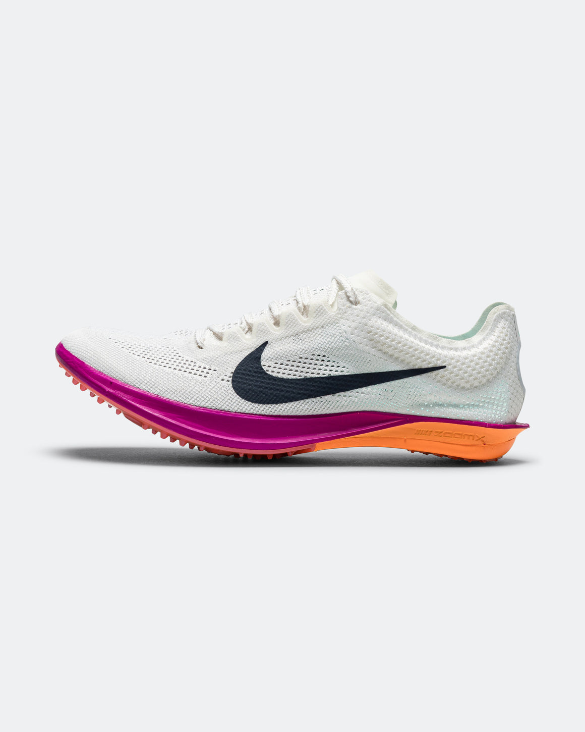 Nike - ZoomX Dragonfly 2 - White/Armory Navy-Hyper Tuquiose-Fire Pink - Up There Athletics