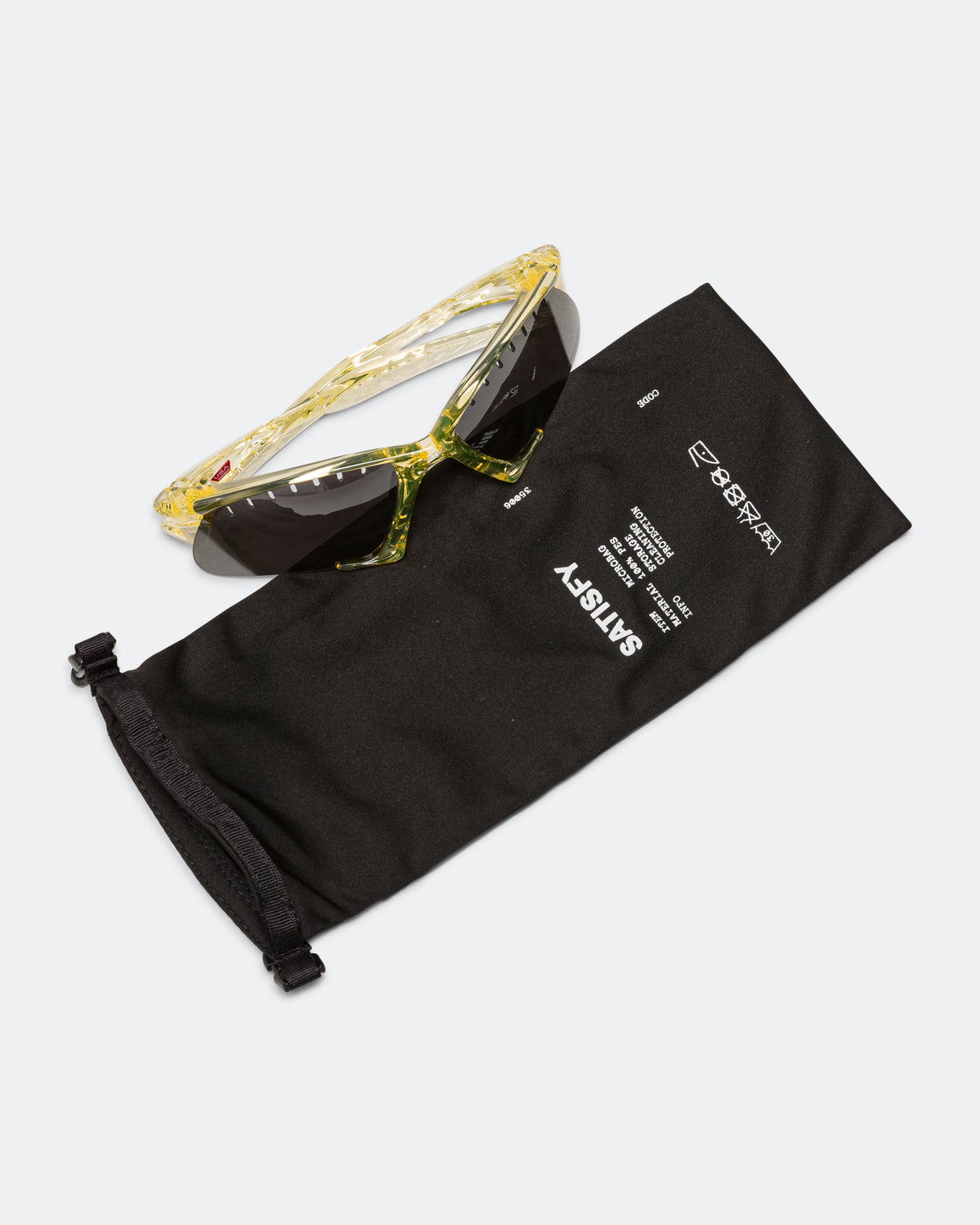 Oakley - Suture Jacket x Satisfy - Trans Yellow w/ Prizm Black Vented - Up There Athletics