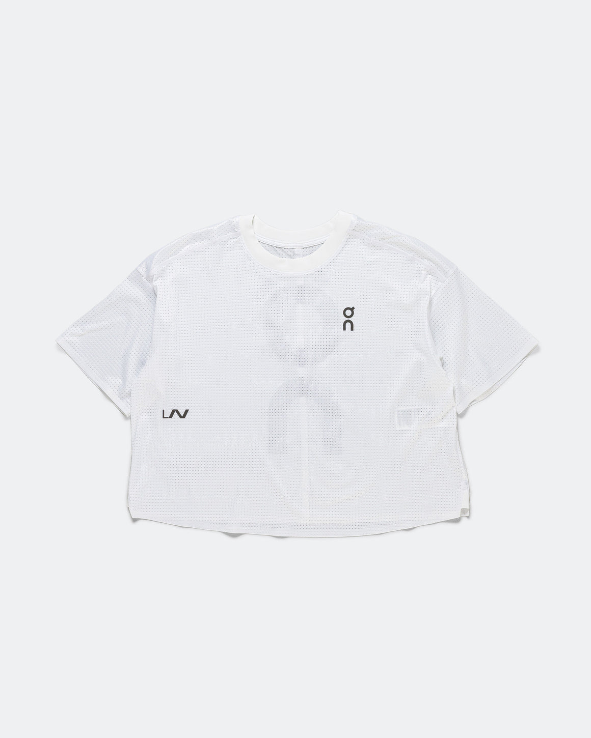 On Running - Cropped Run-T LN1 - White - Up There Athletics