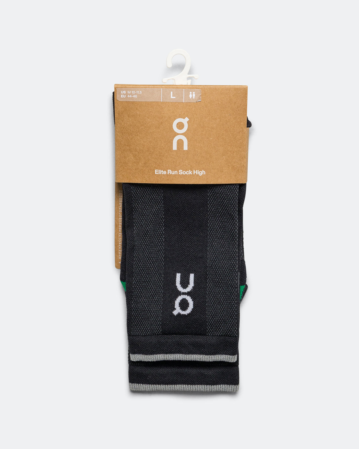On Running - Elite Run Sock High - Black/Magnet - Up There Athletics