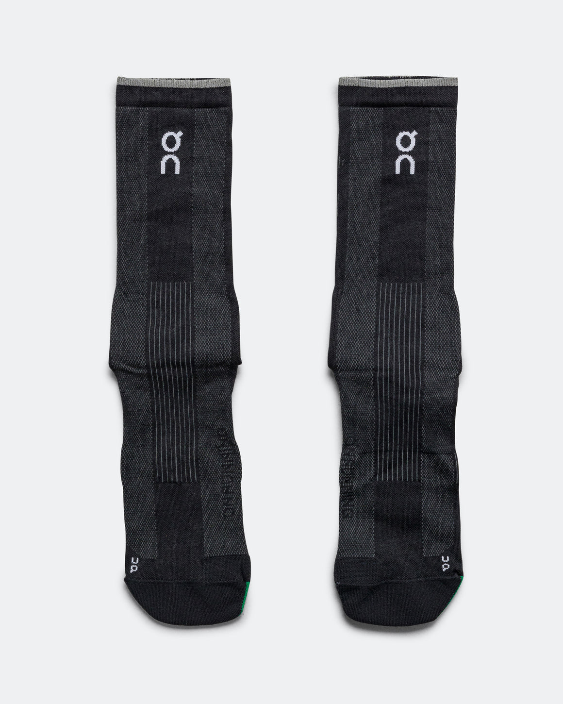 On Running - Elite Run Sock High - Black/Magnet - Up There Athletics