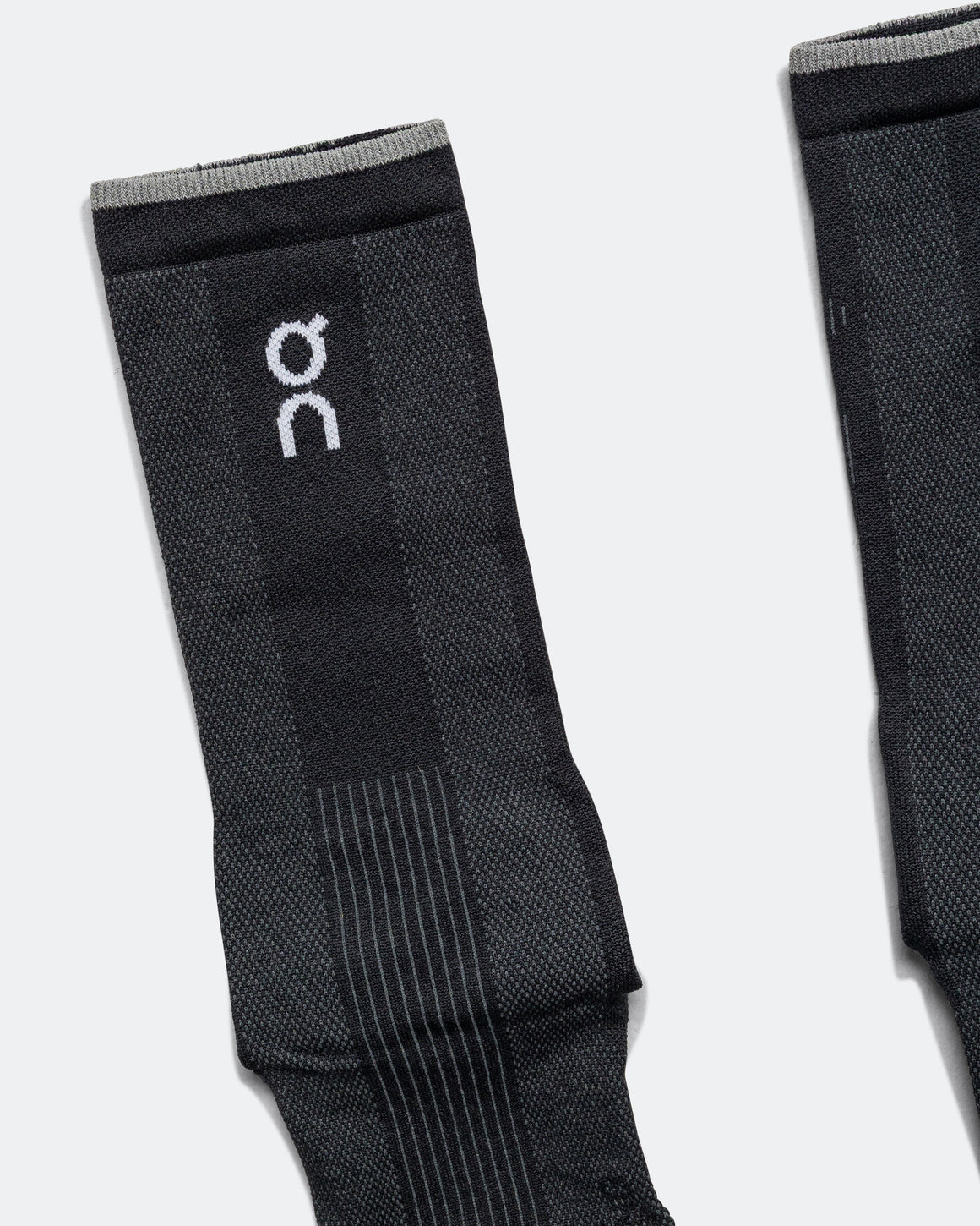 On Running - Elite Run Sock High - Black/Magnet - Up There Athletics