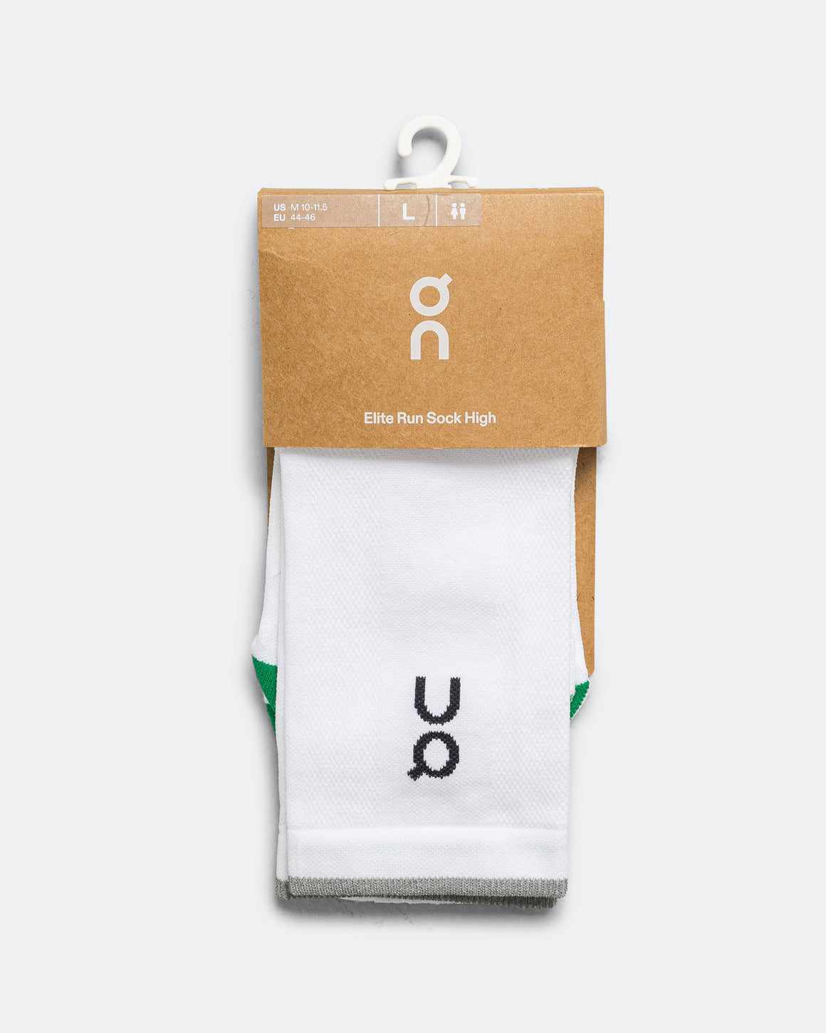 On Running - Elite Run Sock High - White/Ivory - Up There Athletics