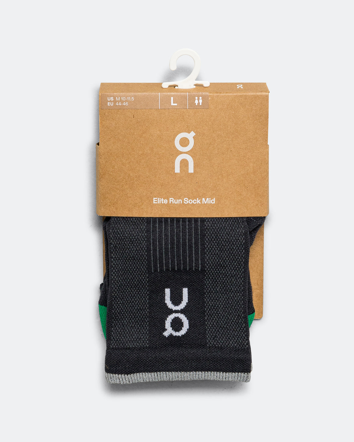 On Running - Elite Run Sock Mid - Black - Up There Athletics