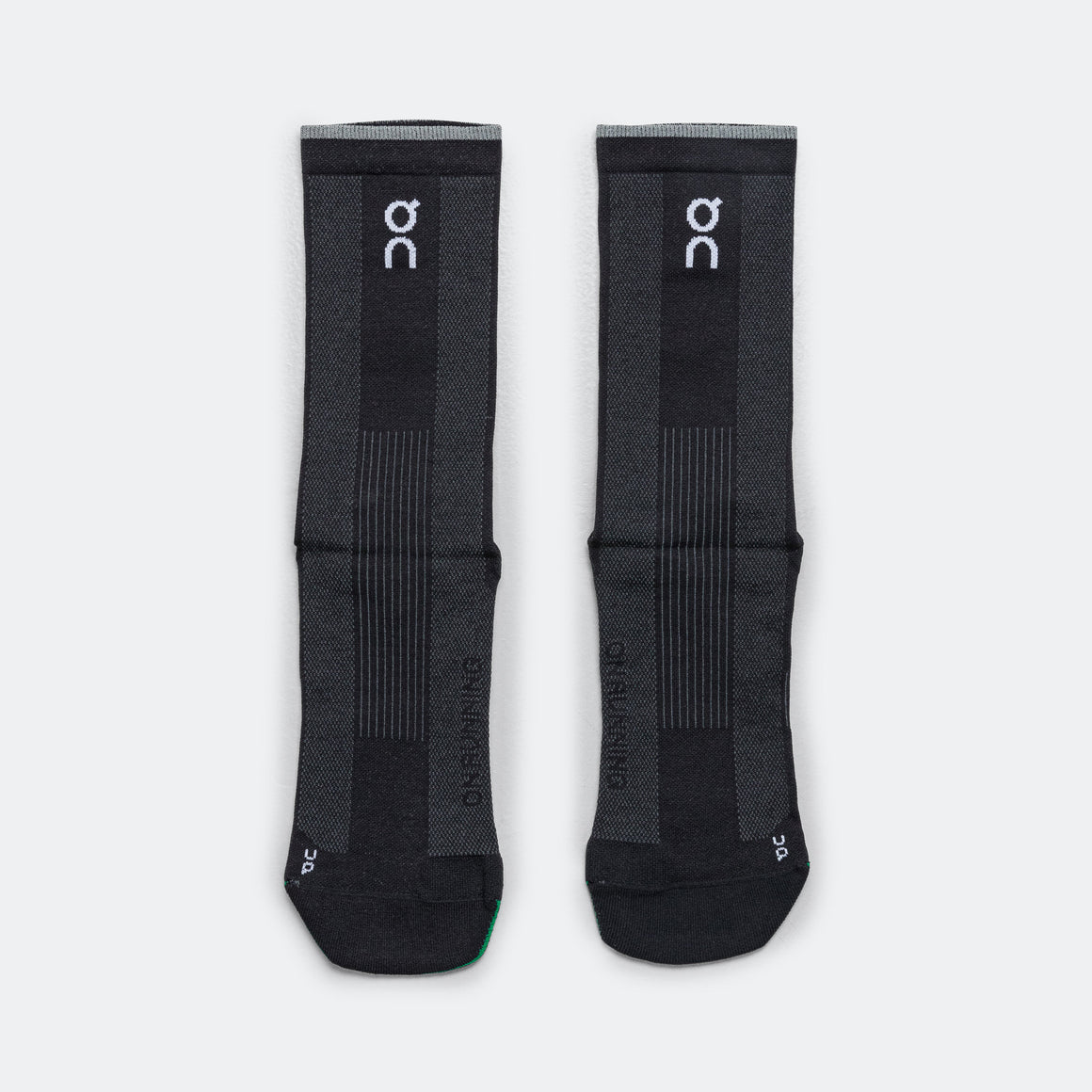 On Running - Elite Run Sock High - Black/Magnet - Up There Athletics