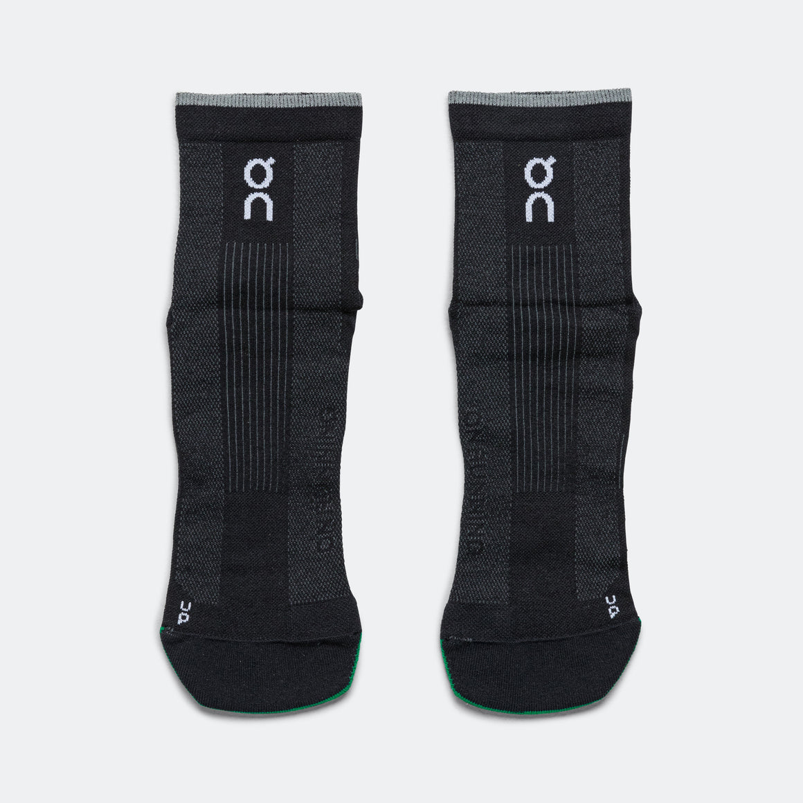 On Running - Elite Run Sock Mid - Black/Magnet - Up There Athletics