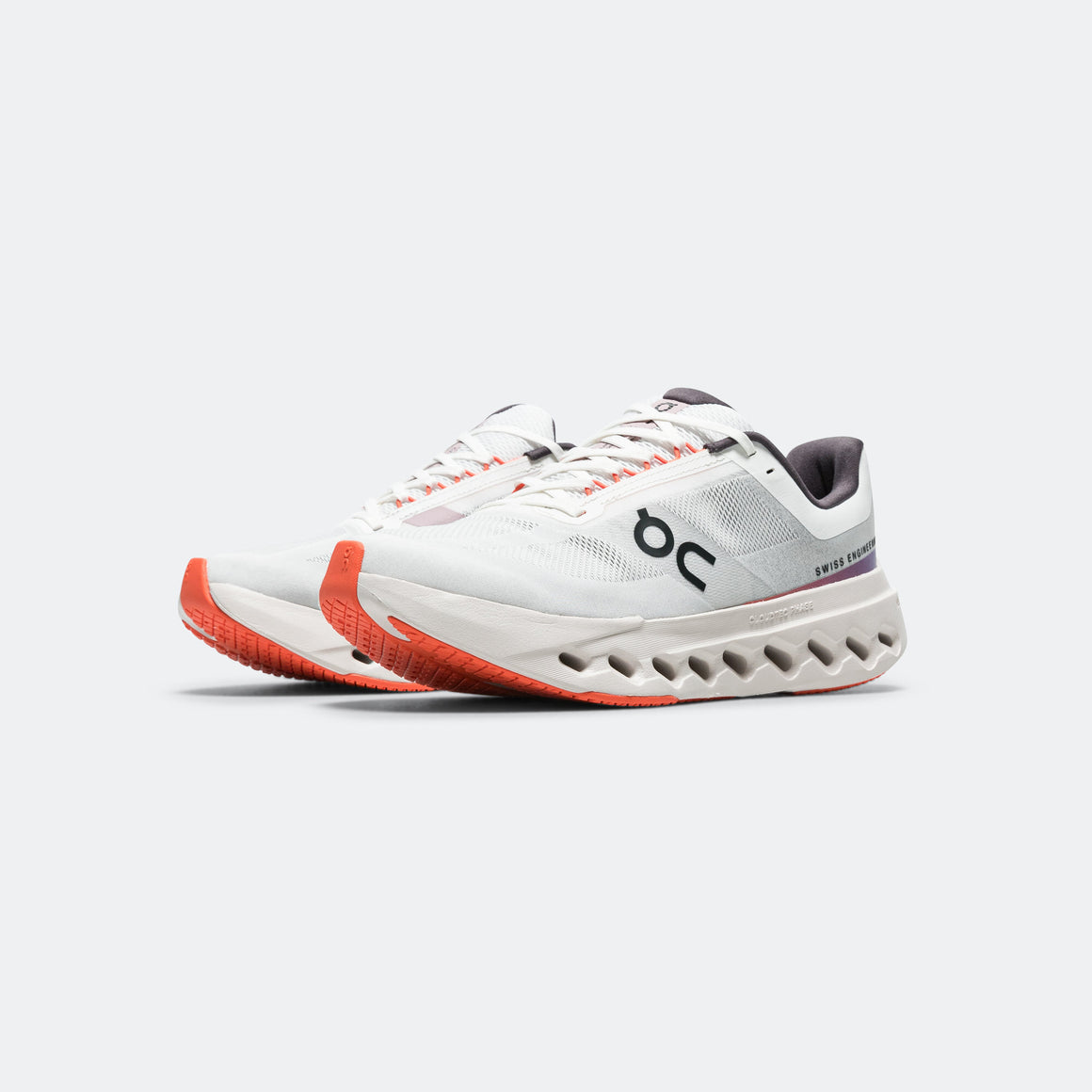 On Running - Mens Cloudsurfer Next - White/Flame - Up There Athletics