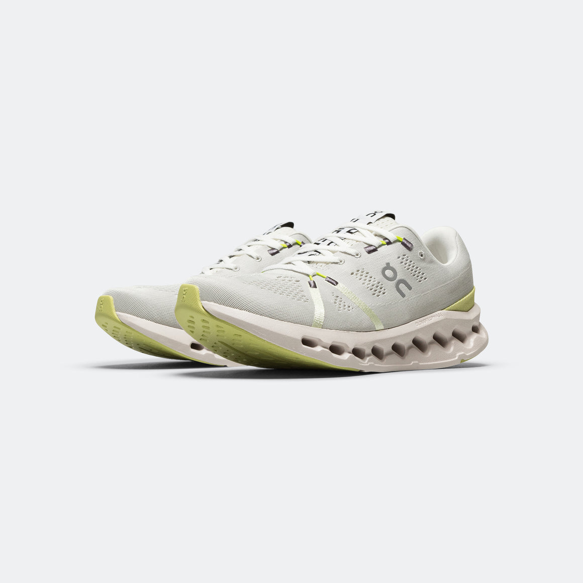 On Running - Mens Cloudsurfer - White/Sand - Up There Athletics