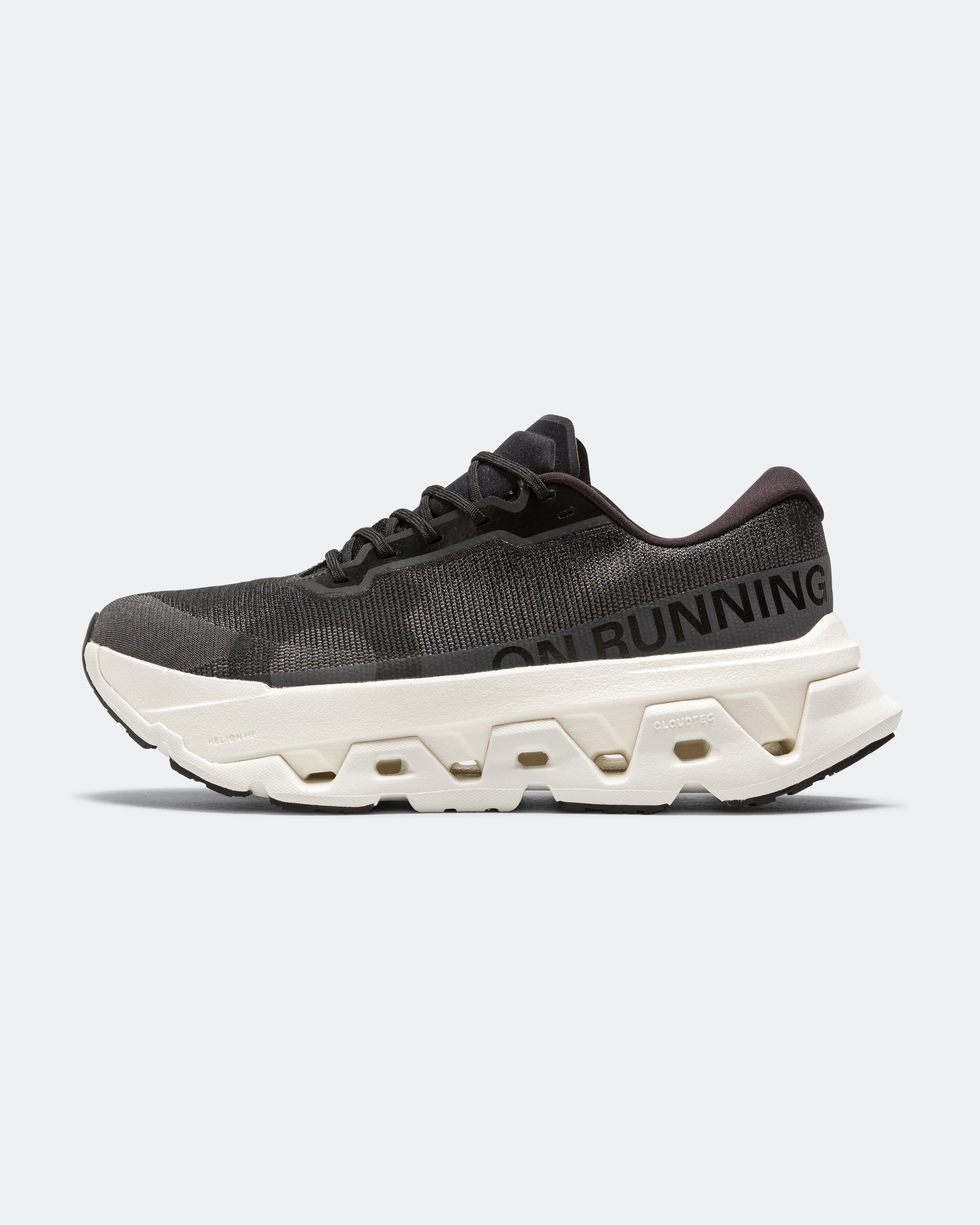 On Running - Mens Cloudmonster Hyper 3 - Black/Ivory | Up There