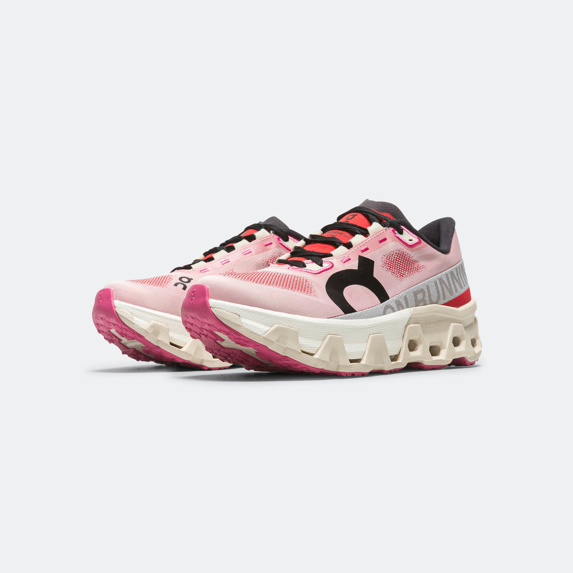 On Running - Womens Cloudmonster Hyper - Red/Cream - Up There Athletics