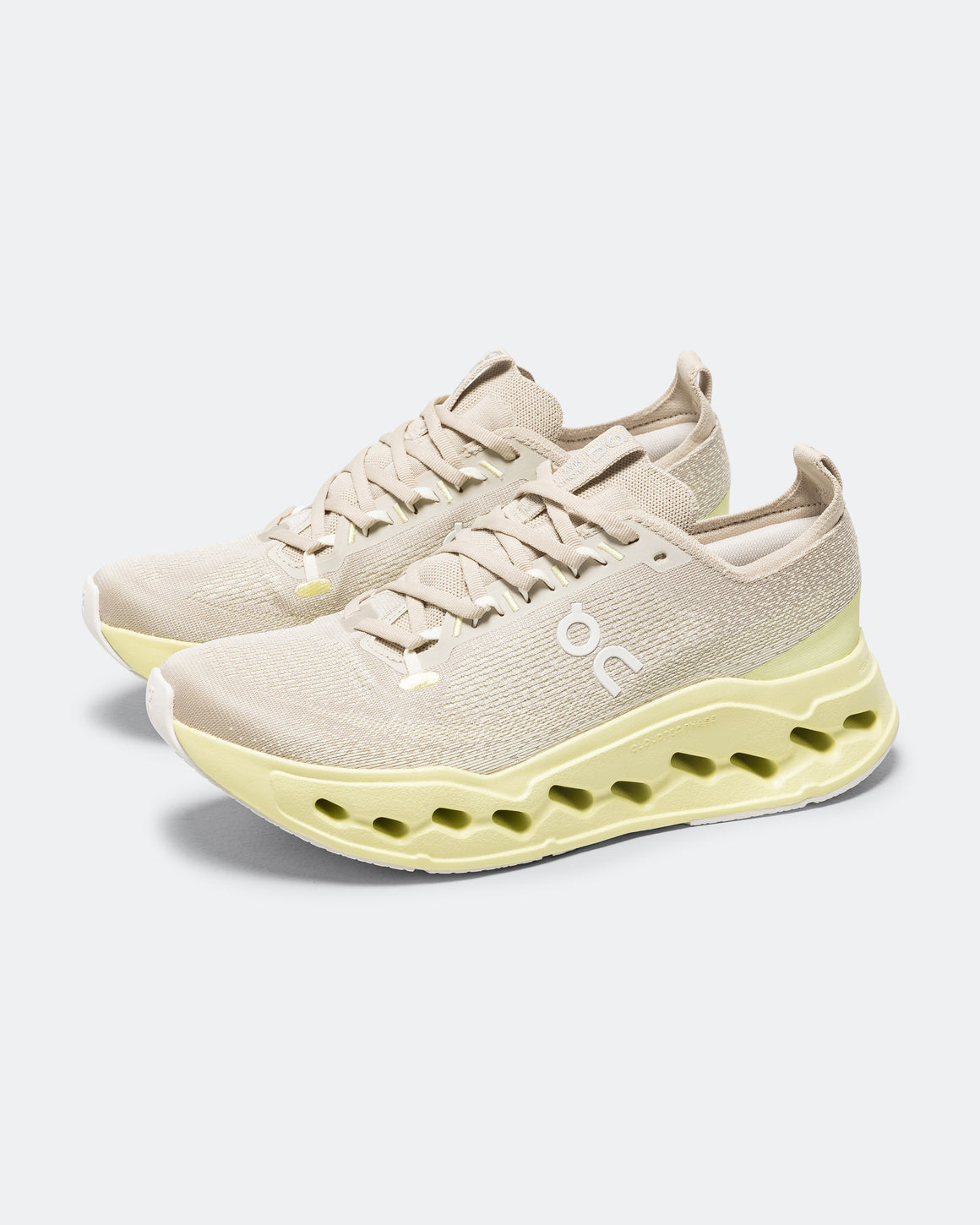 On Running - Mens Cloudsurfer Max - Pelican/Limelight - Up There Athletics