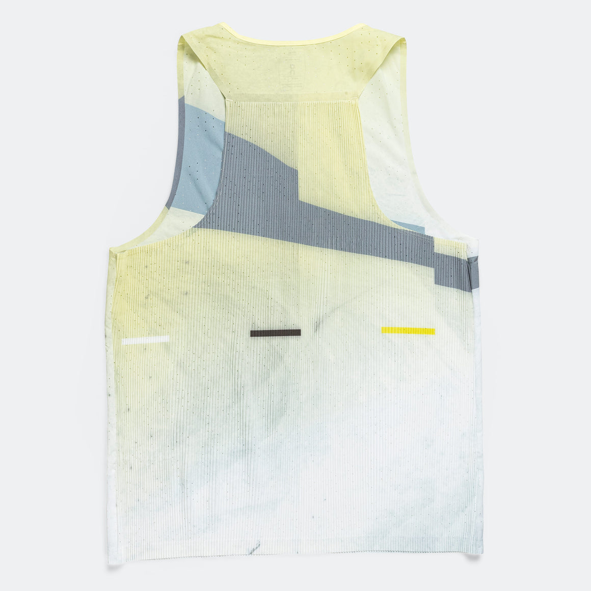 On Running - Mens Race Singlet - Limelight/Glacier - Up There Athletics