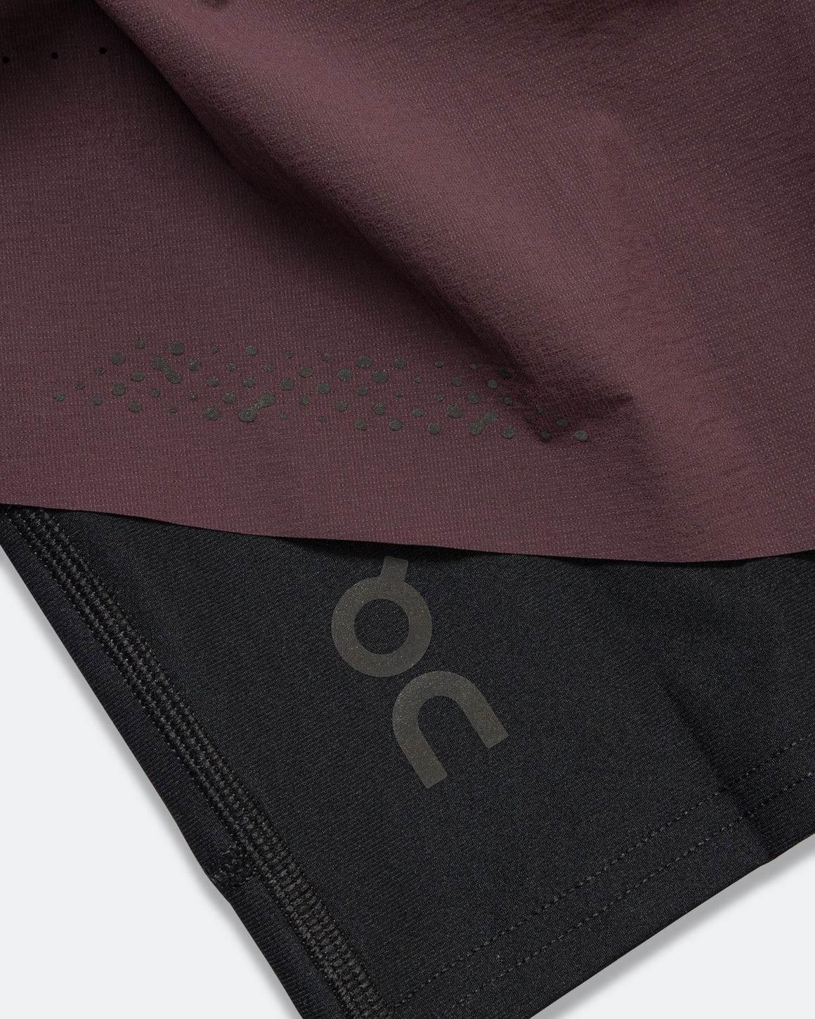 On Running - Mens Zero 2-in-1 Shorts - Urchin/Black - Up There Athletics