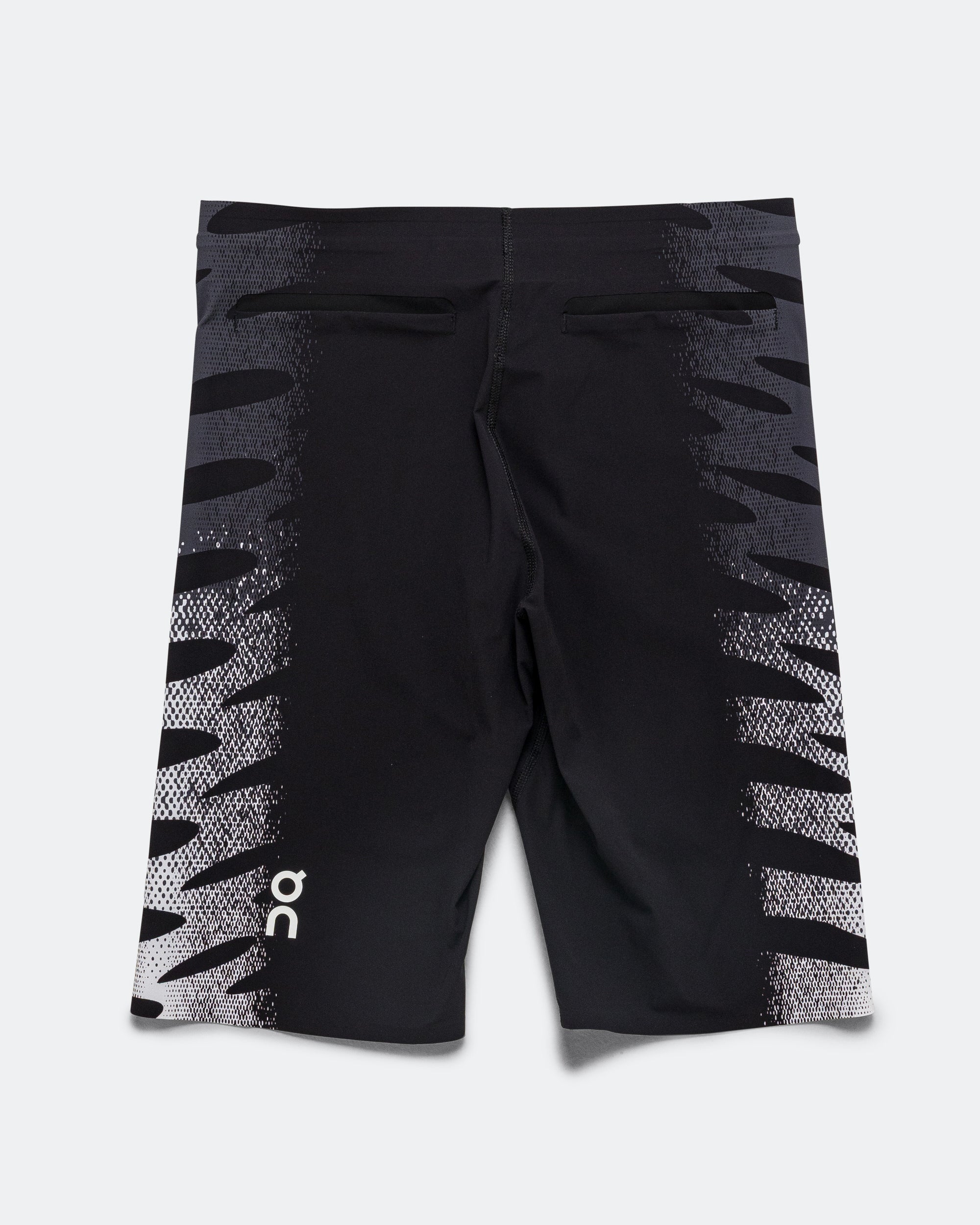 On Running - Mens Zero Zero Half Tights - Iron/White | Up There
