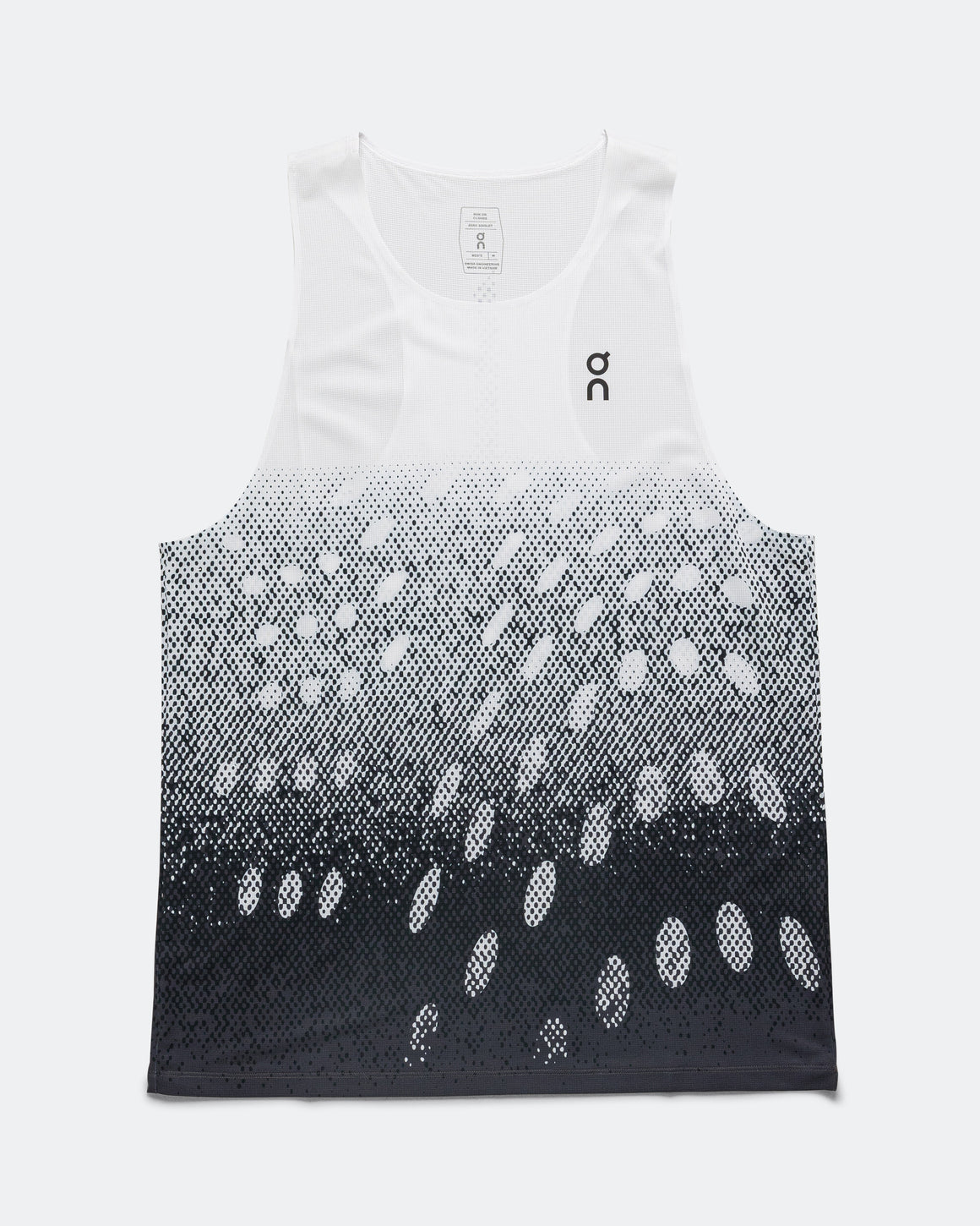 On Running - Mens Zero Singlet - White/Iron - Up There Athletics