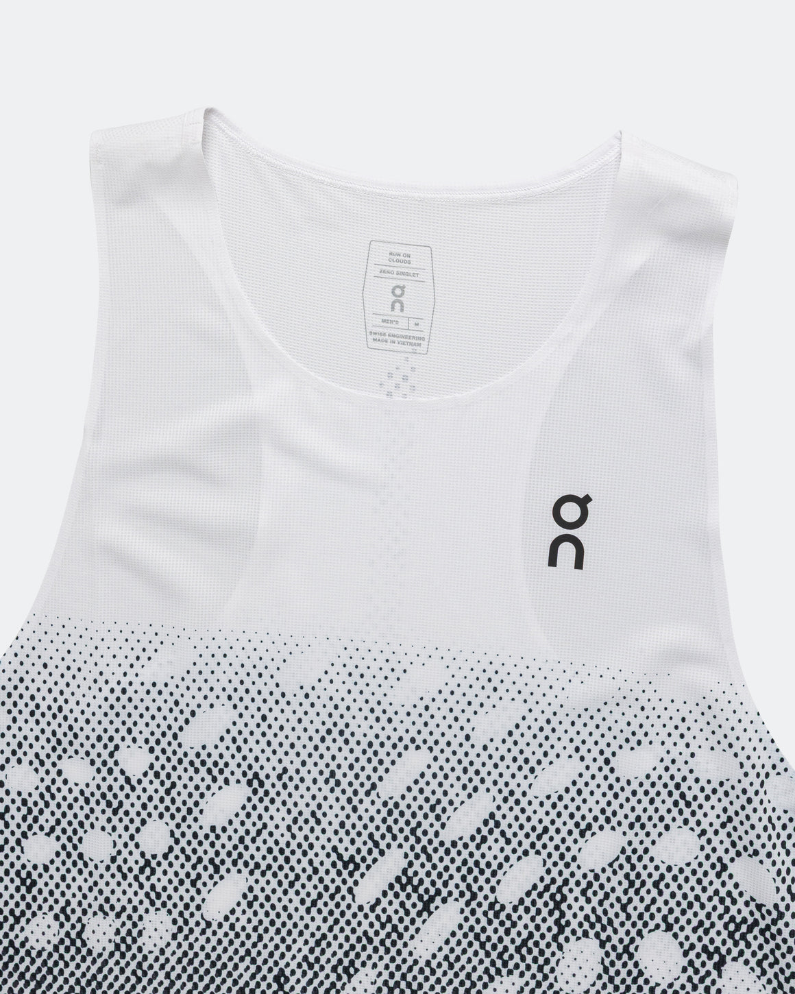 On Running - Mens Zero Singlet - White/Iron - Up There Athletics