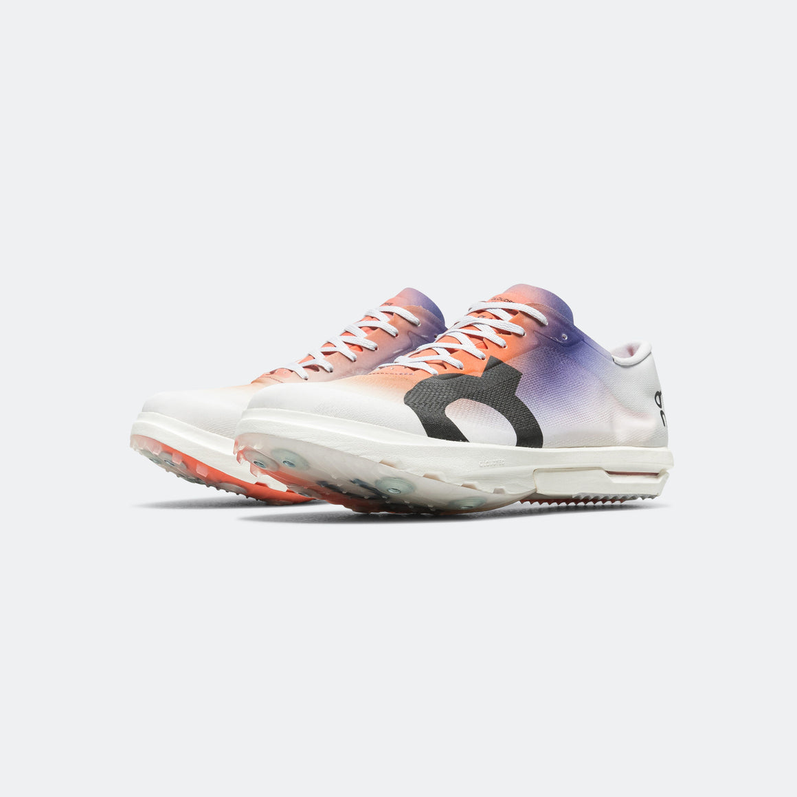 On Running - Mens Cloudspike Amplius - White/Flame - Up There Athletics