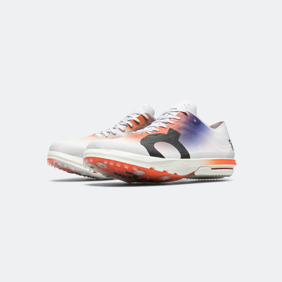 On Running - Mens Cloudspike Citius - White/Flame - Up There Athletics