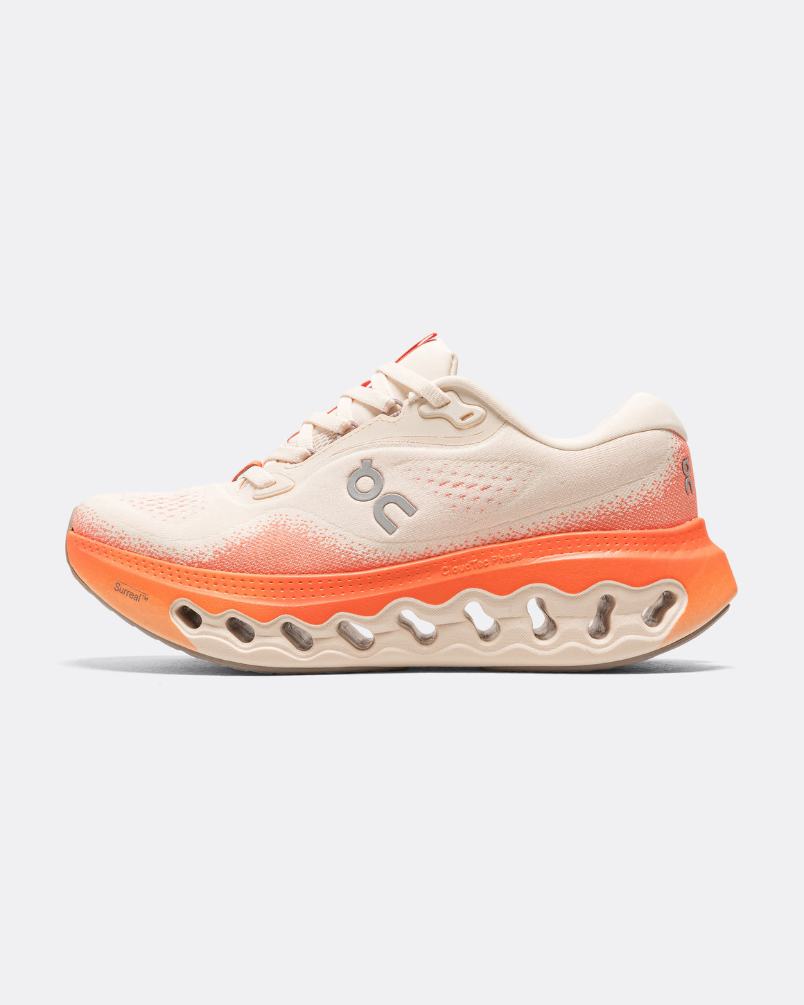 On Running - Womens Cloudsurfer 3 - Moonstone/Flame - Up There Athletics