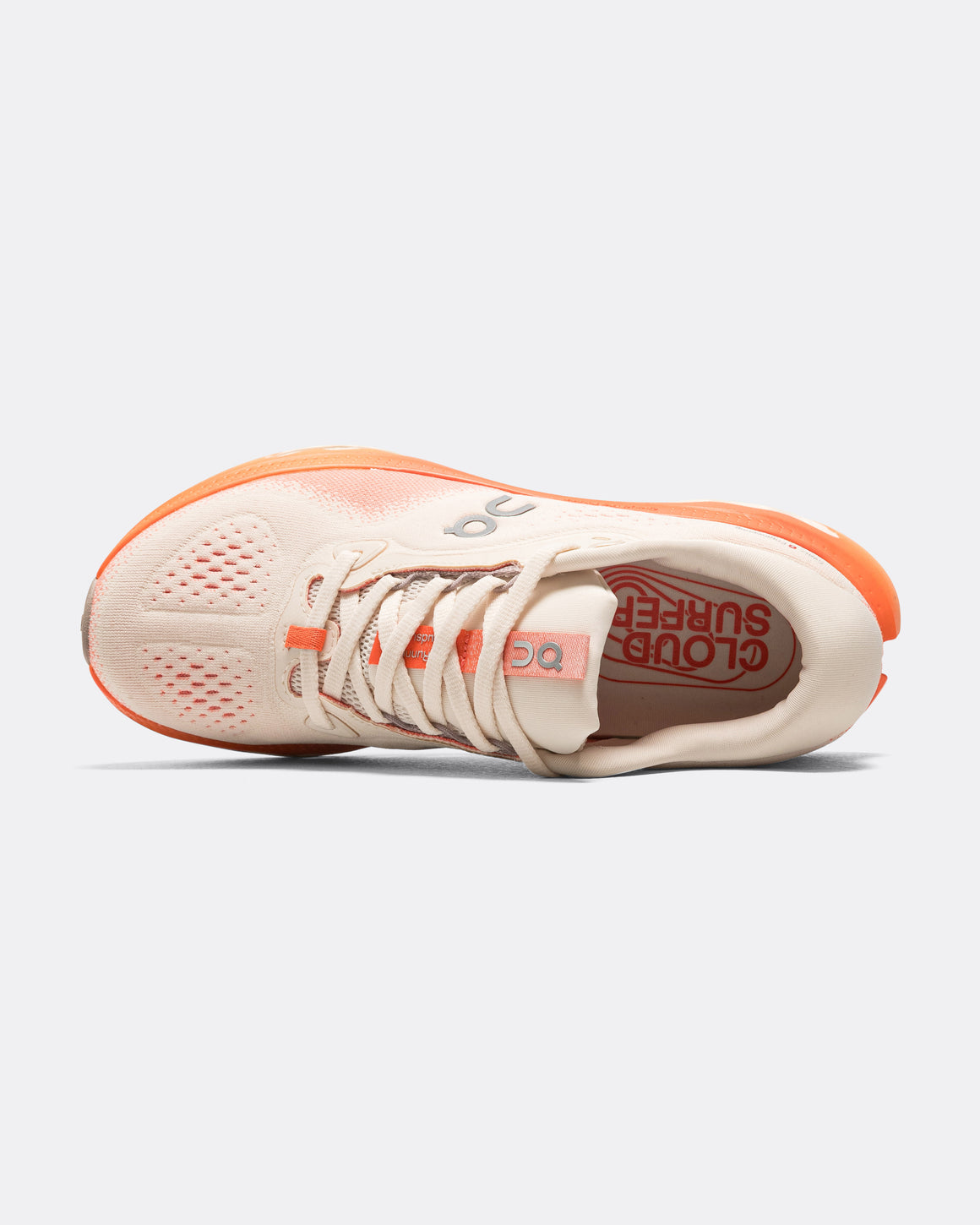 On Running - Womens Cloudsurfer 3 - Moonstone/Flame - Up There Athletics