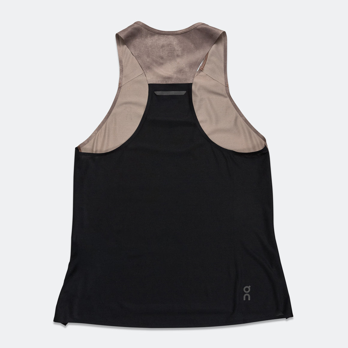 On Running - Womens Performance Tank AOP - Cinder/Black - Up There Athletics