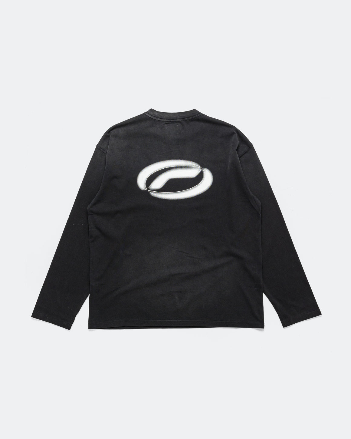Optimistic Runners - Baumwolle Longsleeve - Washed Black - Up There Athletics
