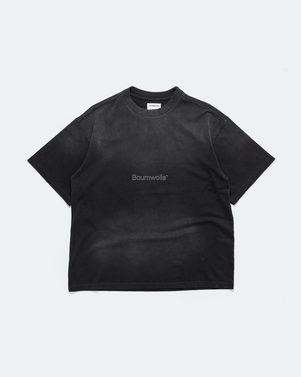 Optimistic Runners - Baumwolle T-Shirt - Washed Black - Up There Athletics