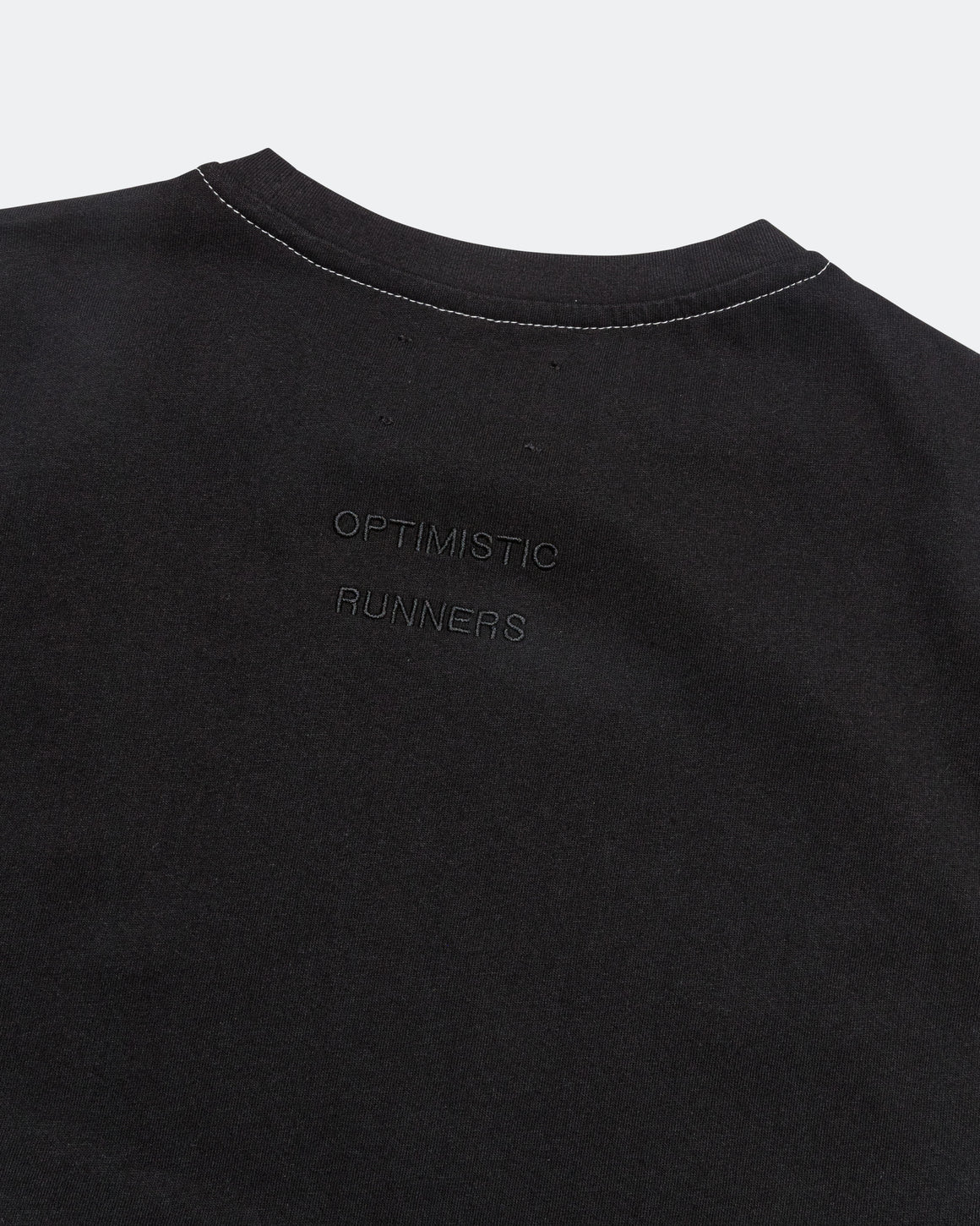 Optimistic Runners - Cotton Crop Tank Top  - Black - Up There Athletics