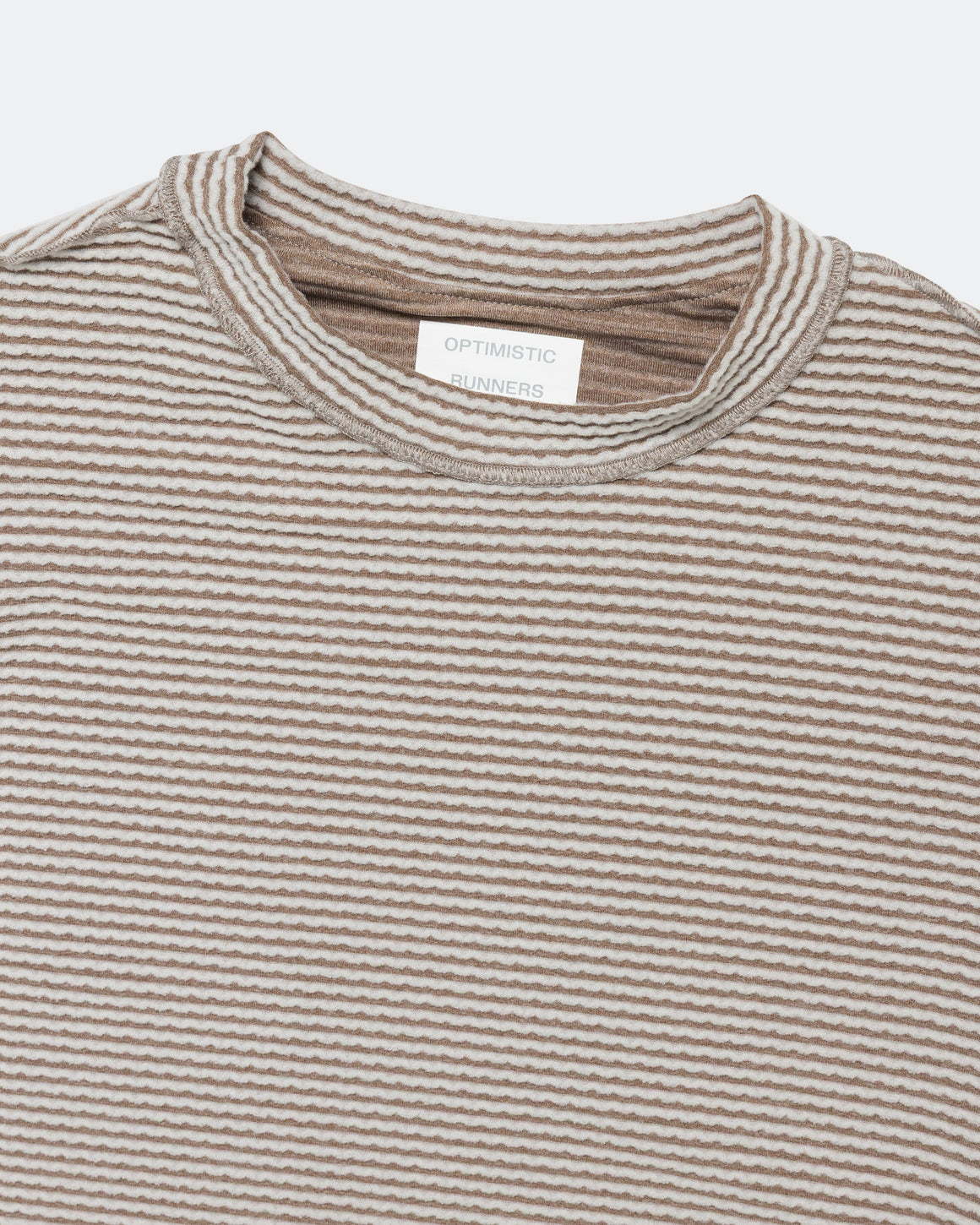 Optimistic Runners - Cropped Warm Longsleeve - Light Grey - Up There Athletics