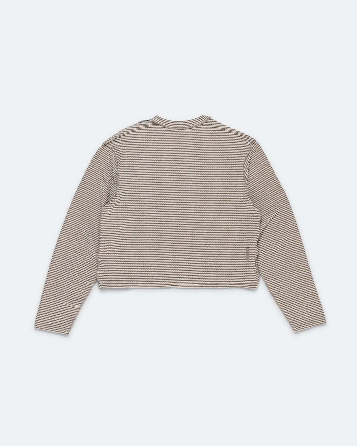 Optimistic Runners - Cropped Warm Longsleeve - Light Grey - Up There Athletics