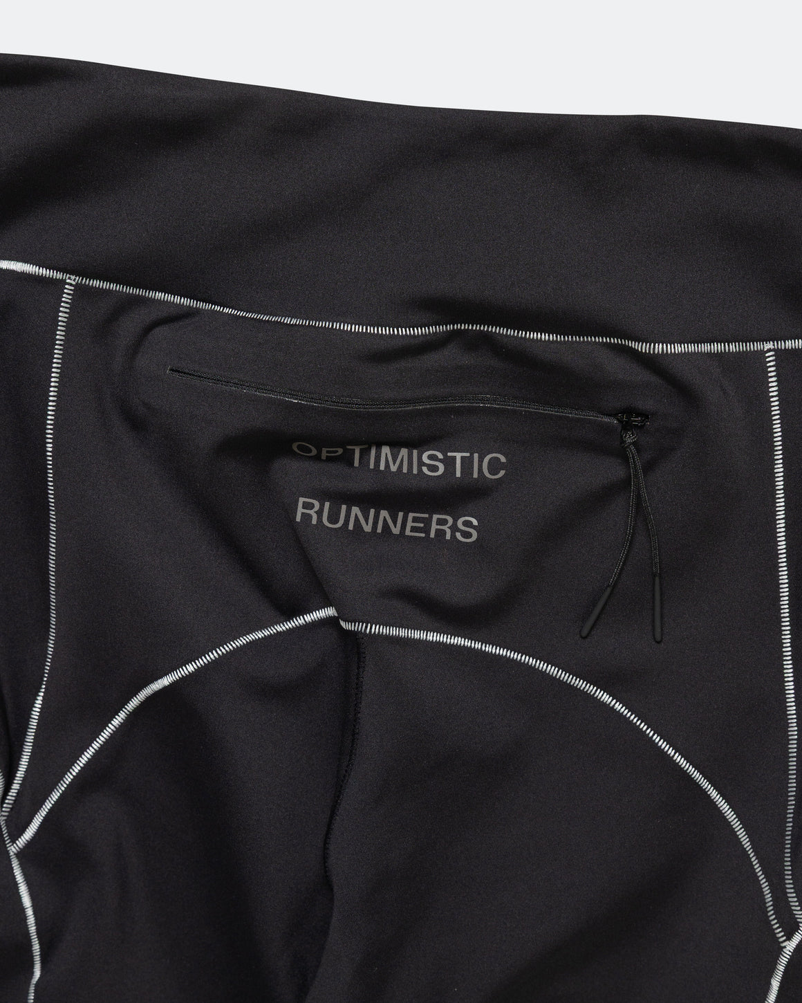 Optimistic Runners - Fluorescent Short Tights - Black - Up There Athletics