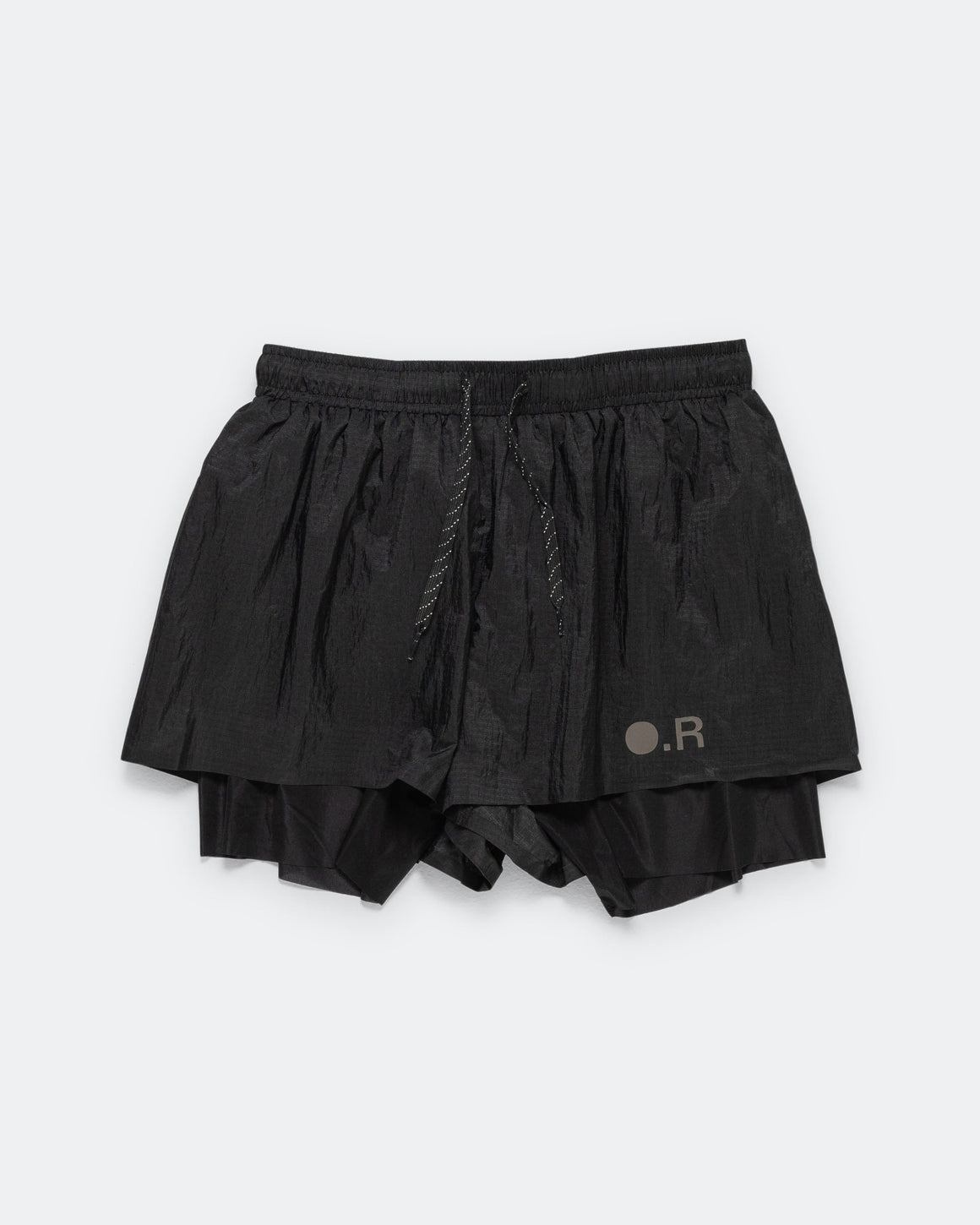 Optimistic Runners - Layered Shorts - Black - Up There Athletics
