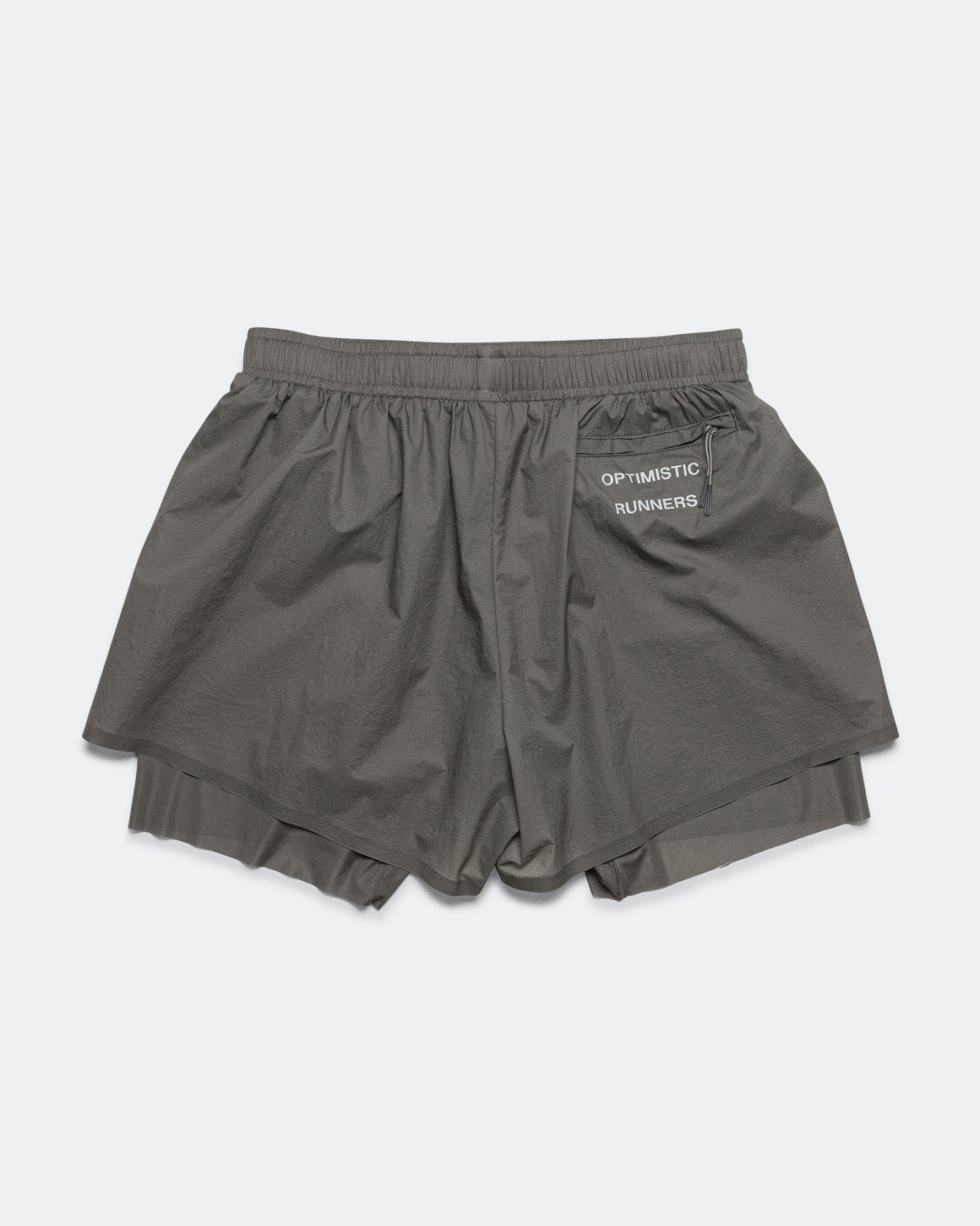 Optimistic Runners - Layered Shorts - Dark Green - Up There Athletics
