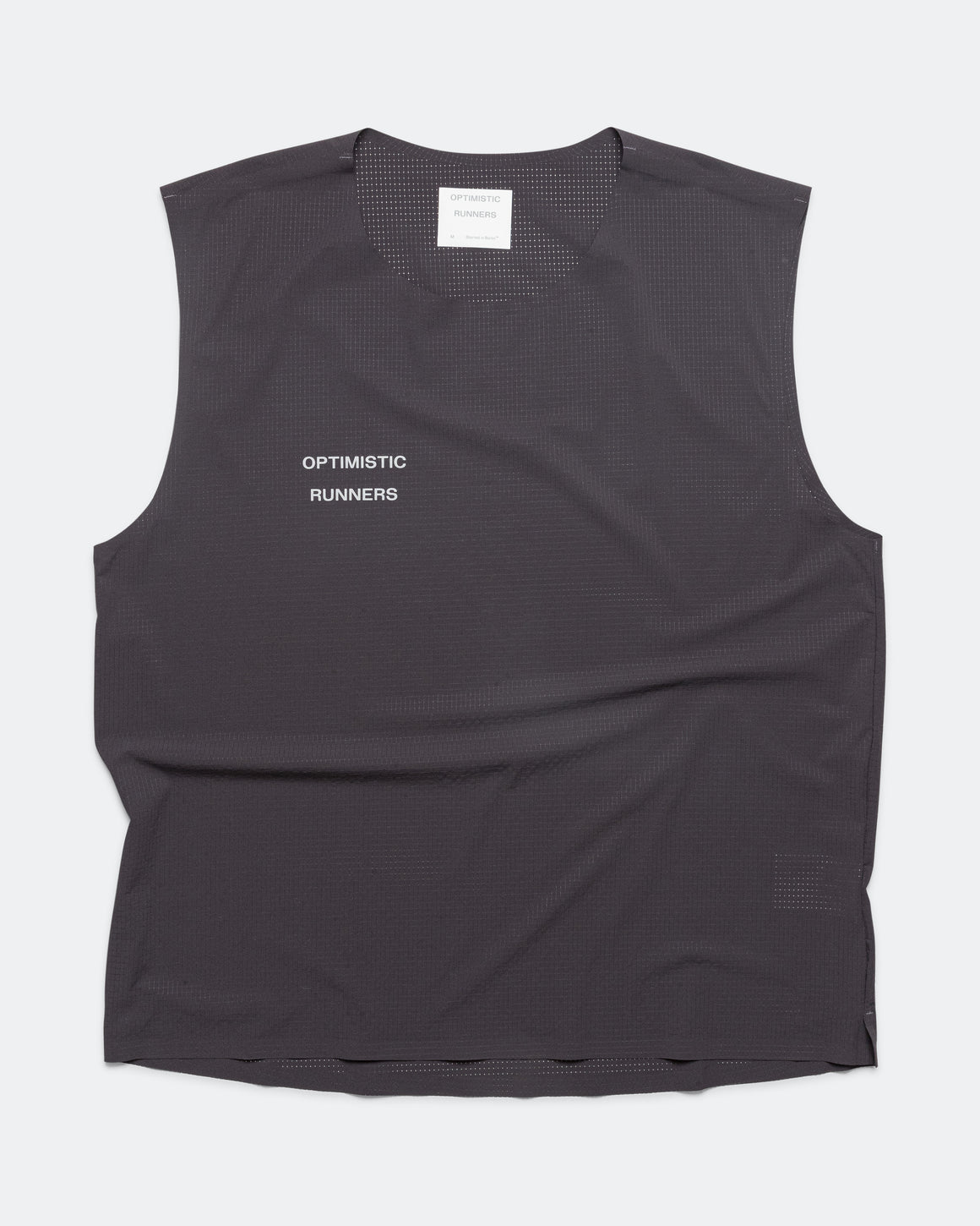 Optimistic Runners - Perforated Crop Tank Top - Blueberry - Up There Athletics