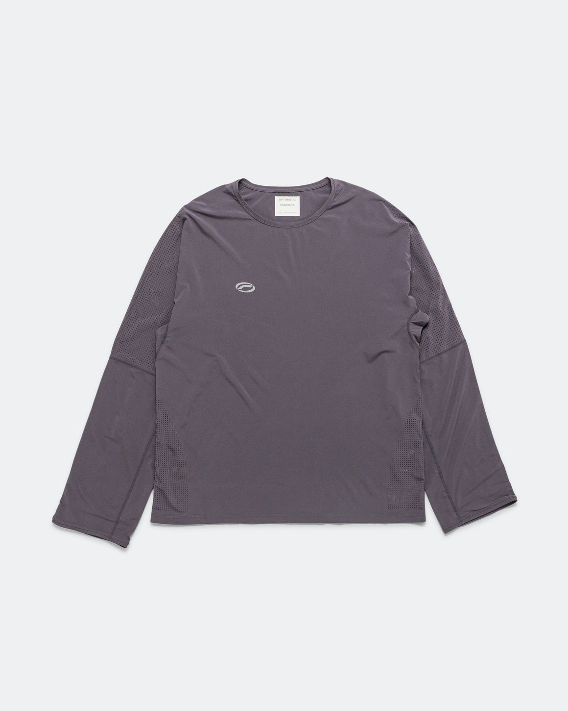 Optimistic Runners - Perforated Longsleeve - Blueberry - Up There Athletics
