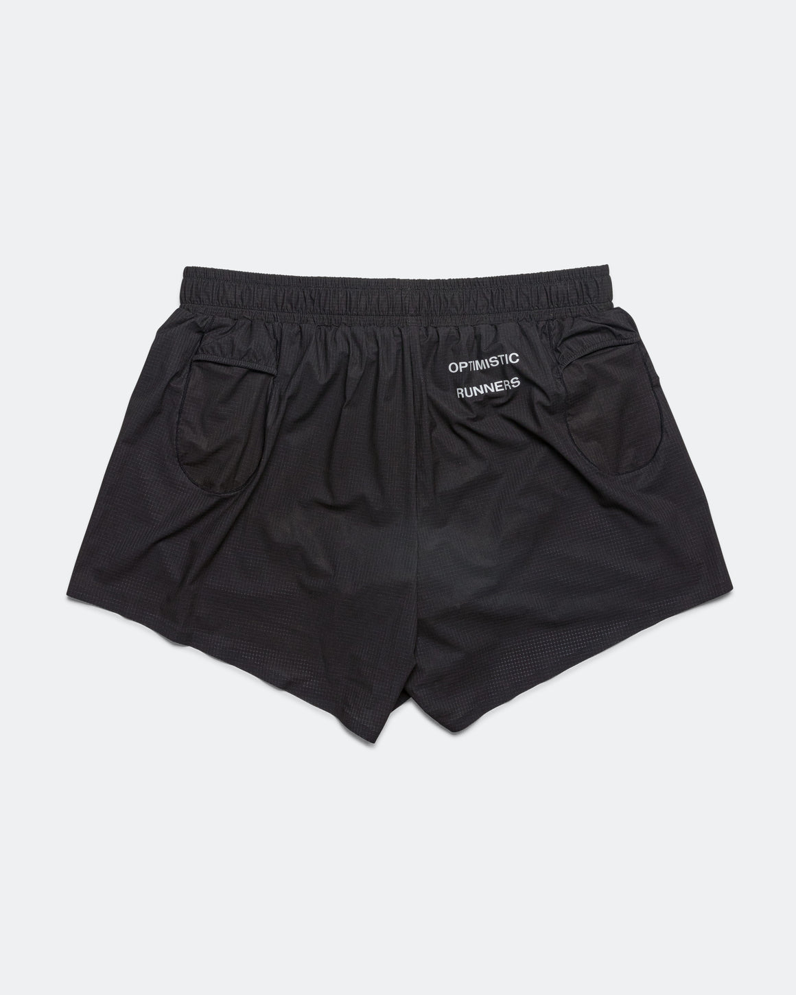 Optimistic Runners - Perforated Shorts - Black - Up There Athletics