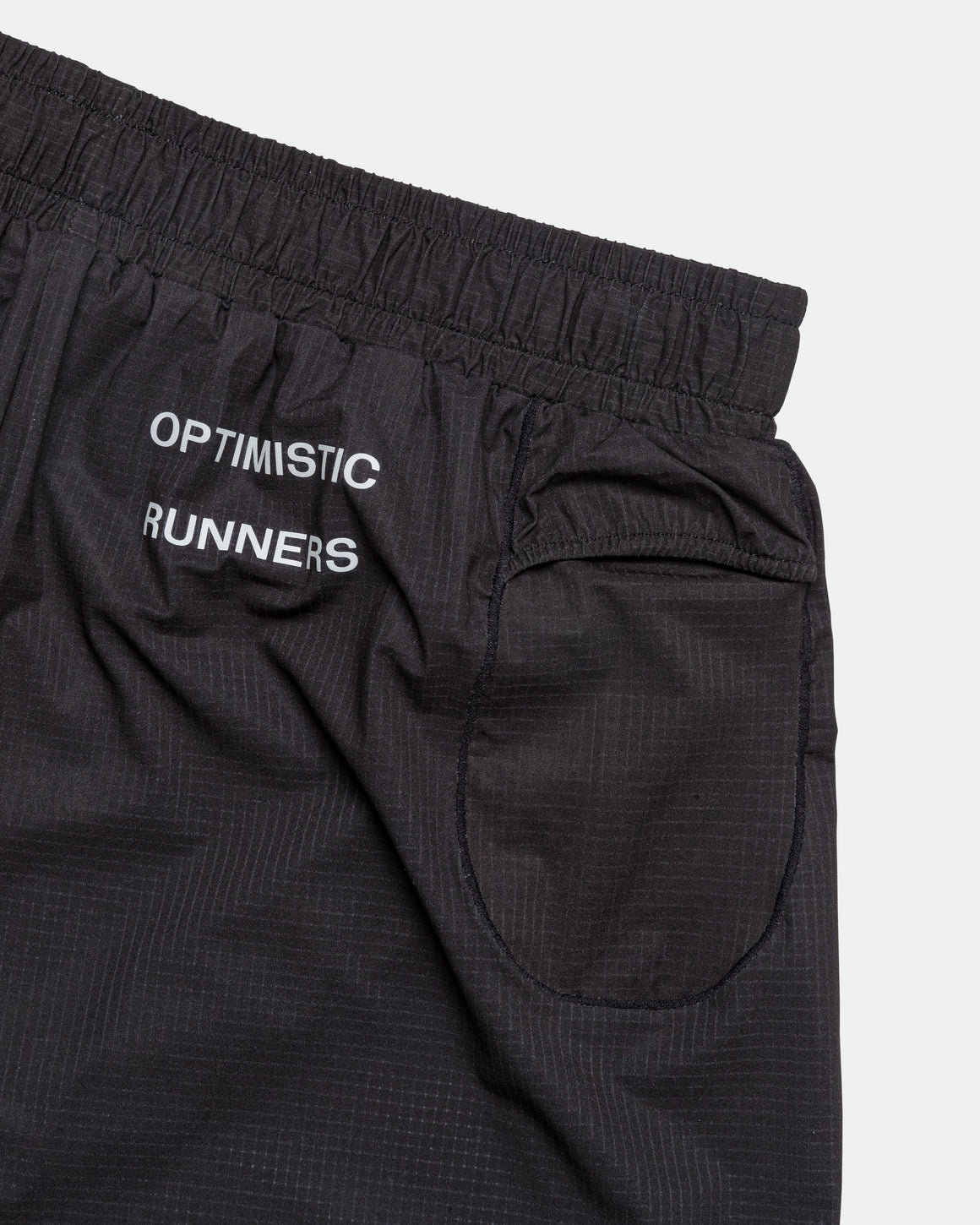 Optimistic Runners - Perforated Shorts - Black - Up There Athletics
